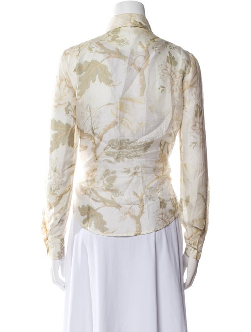 Etro Silk Printed Button-Up Top