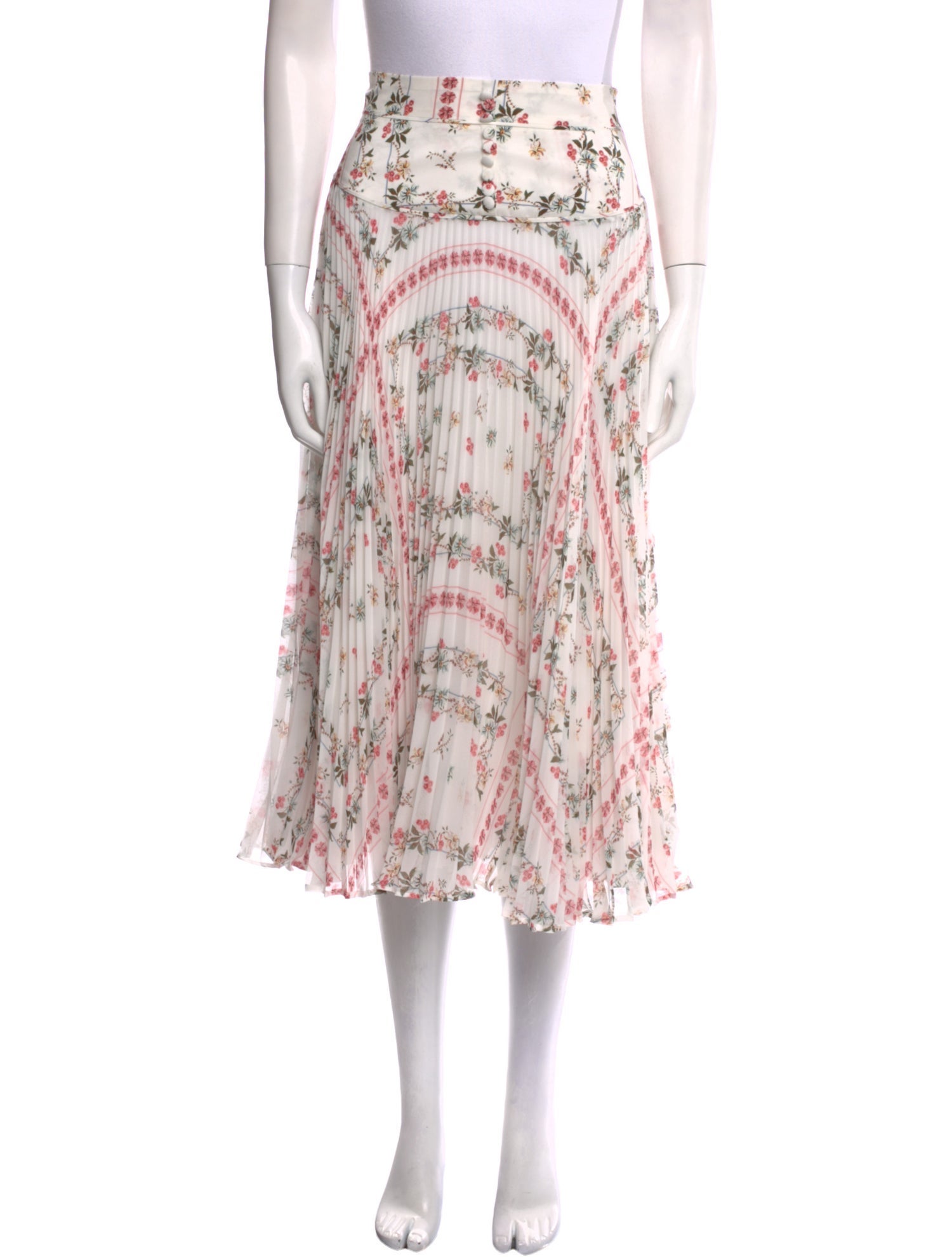 Etro Floral Print Midi Length Skirt