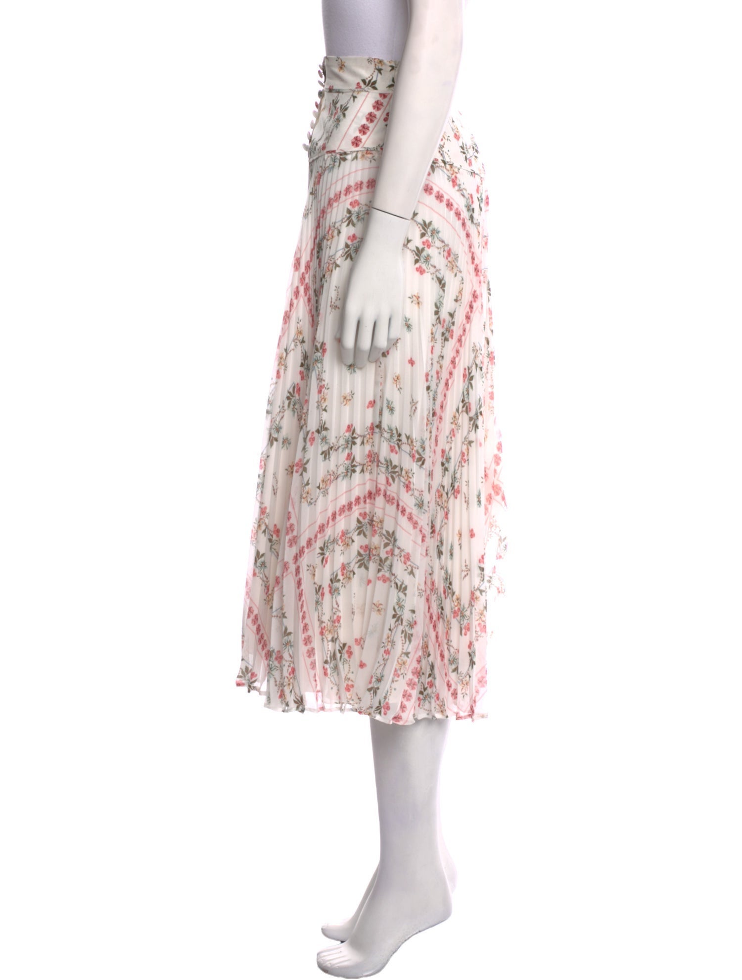 Etro Floral Print Midi Length Skirt