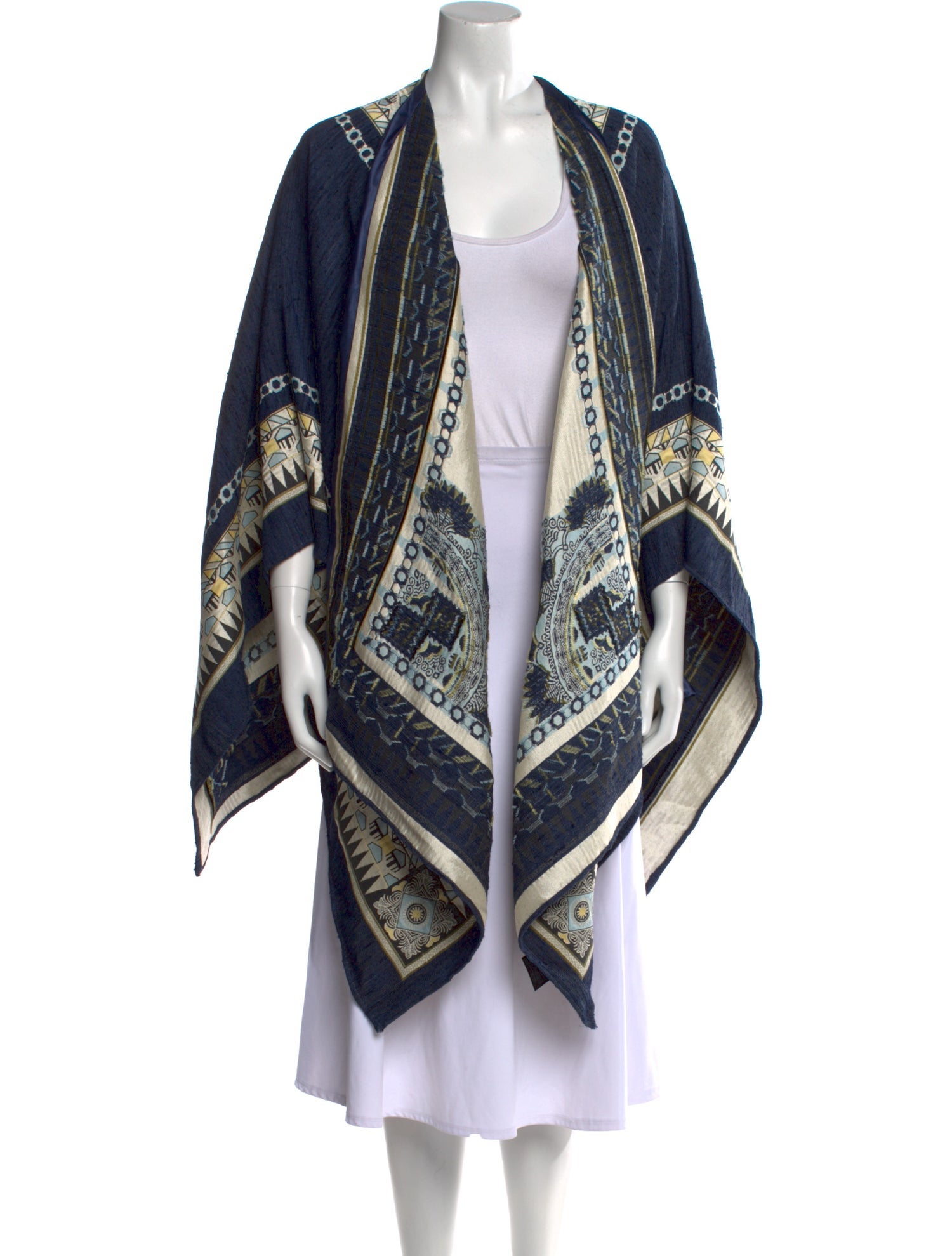 Etro Silk Printed Cape