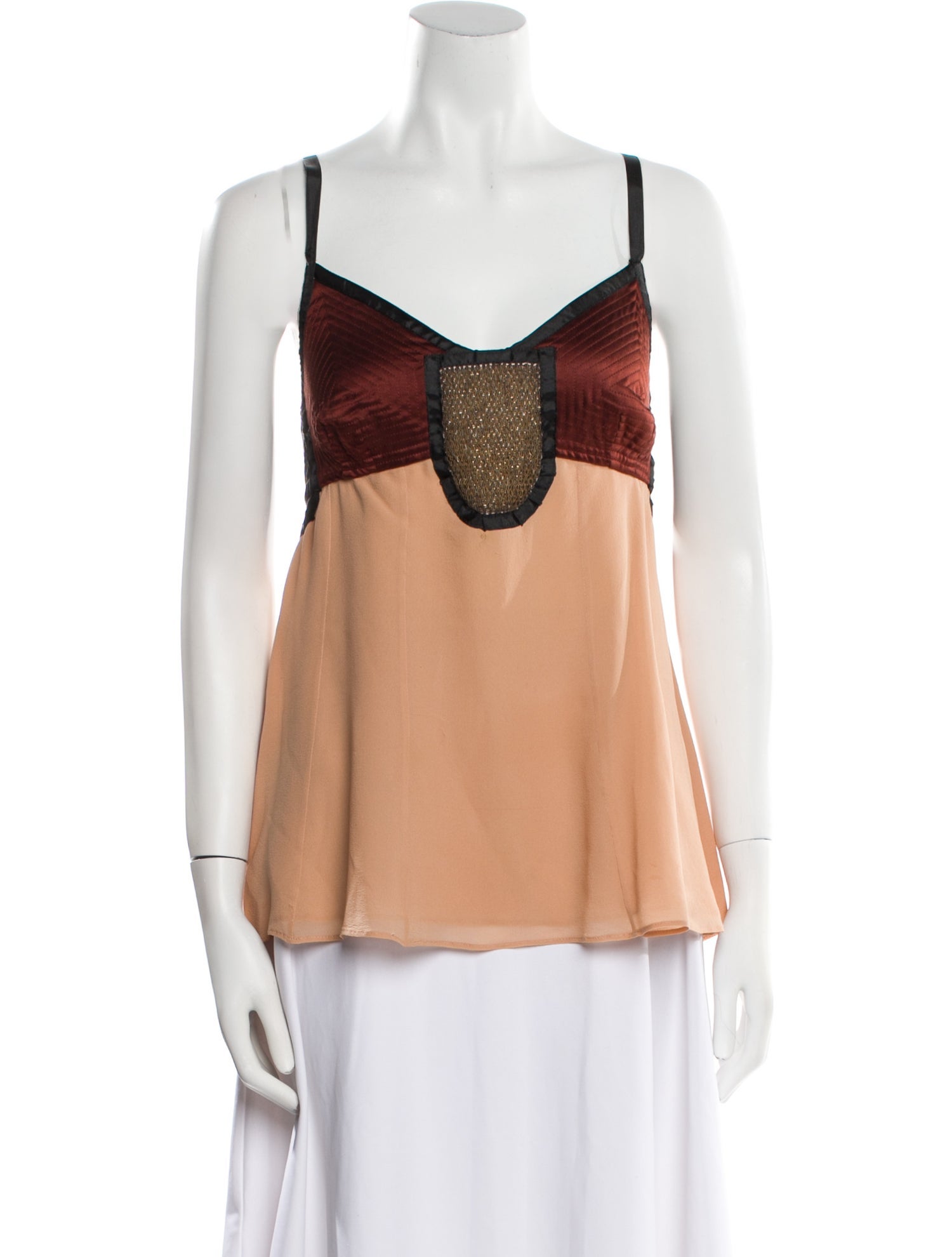 Etro Silk V-Neck Top
