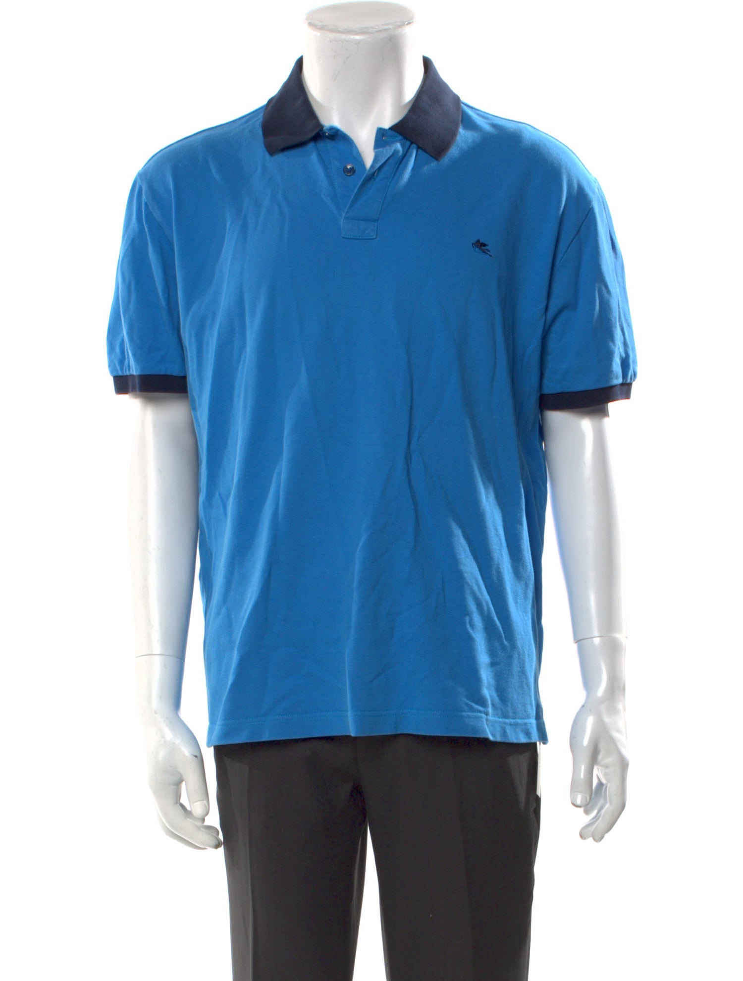Etro Collar Short Sleeve Polo Shirt