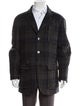 Etro Wool Plaid Print Utility Jacket