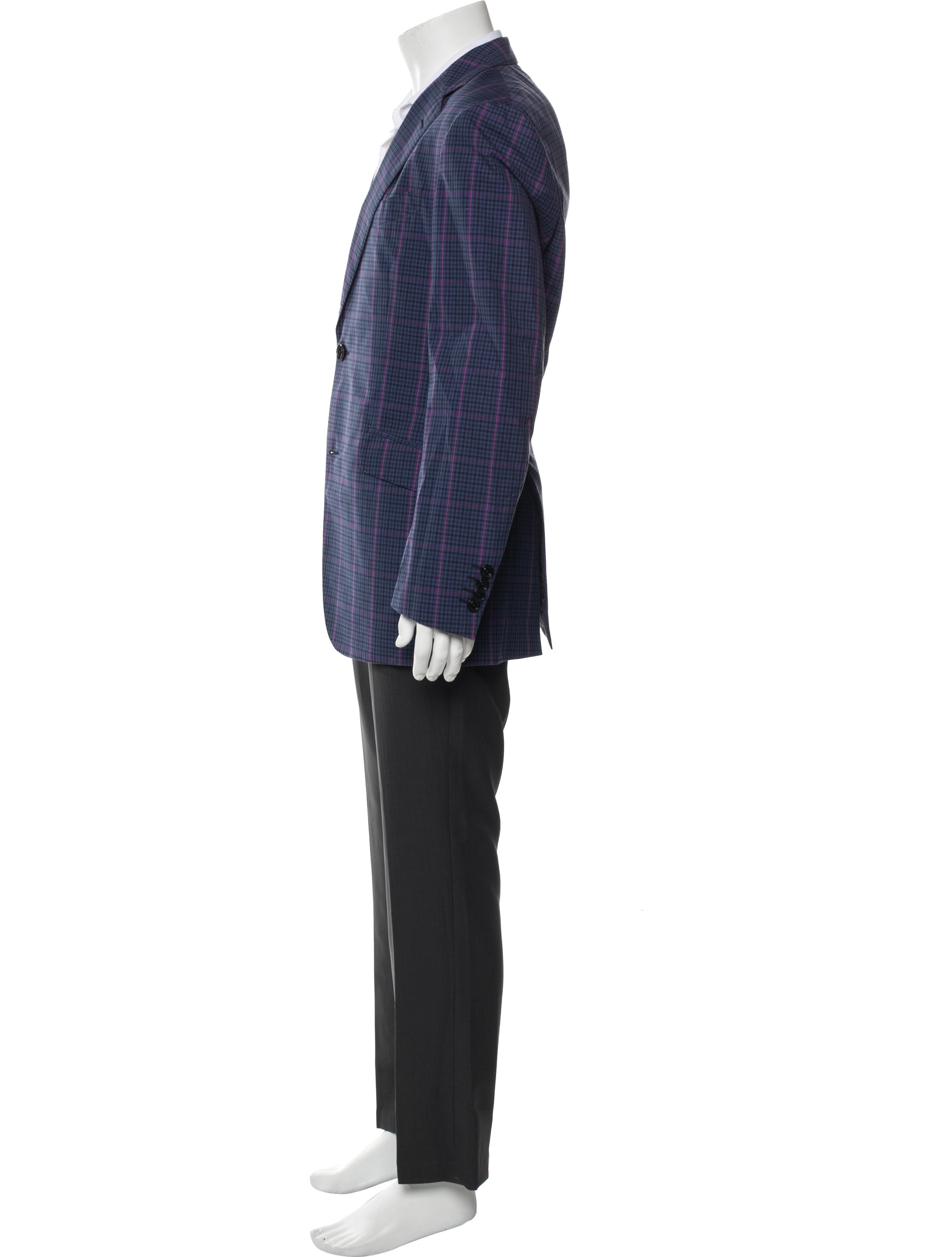 Etro Plaid Print Blazer