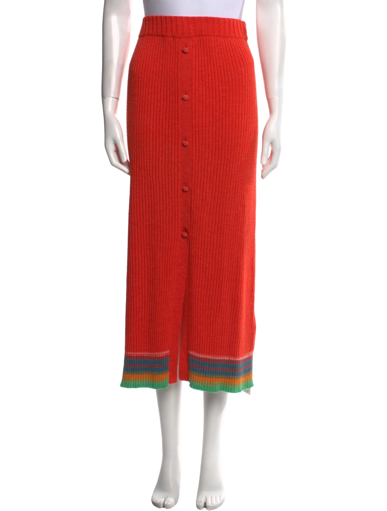 Etro Embroidered Accent Midi Length Skirt