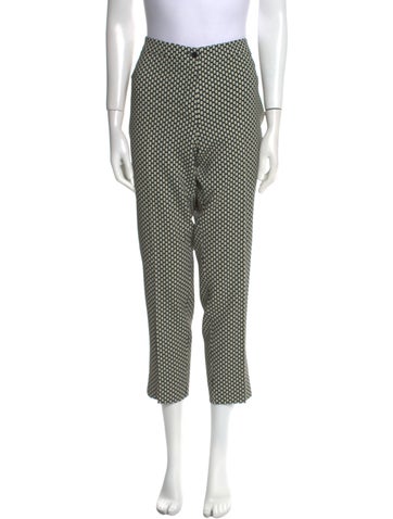 Etro Pants Polka Dot Print Straight Leg L