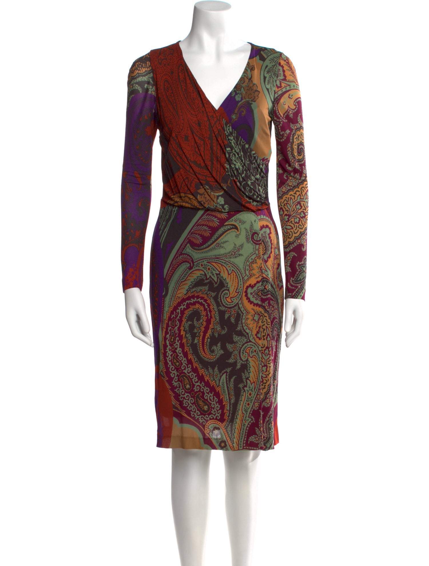 Etro Paisley Print Knee-Length Dress