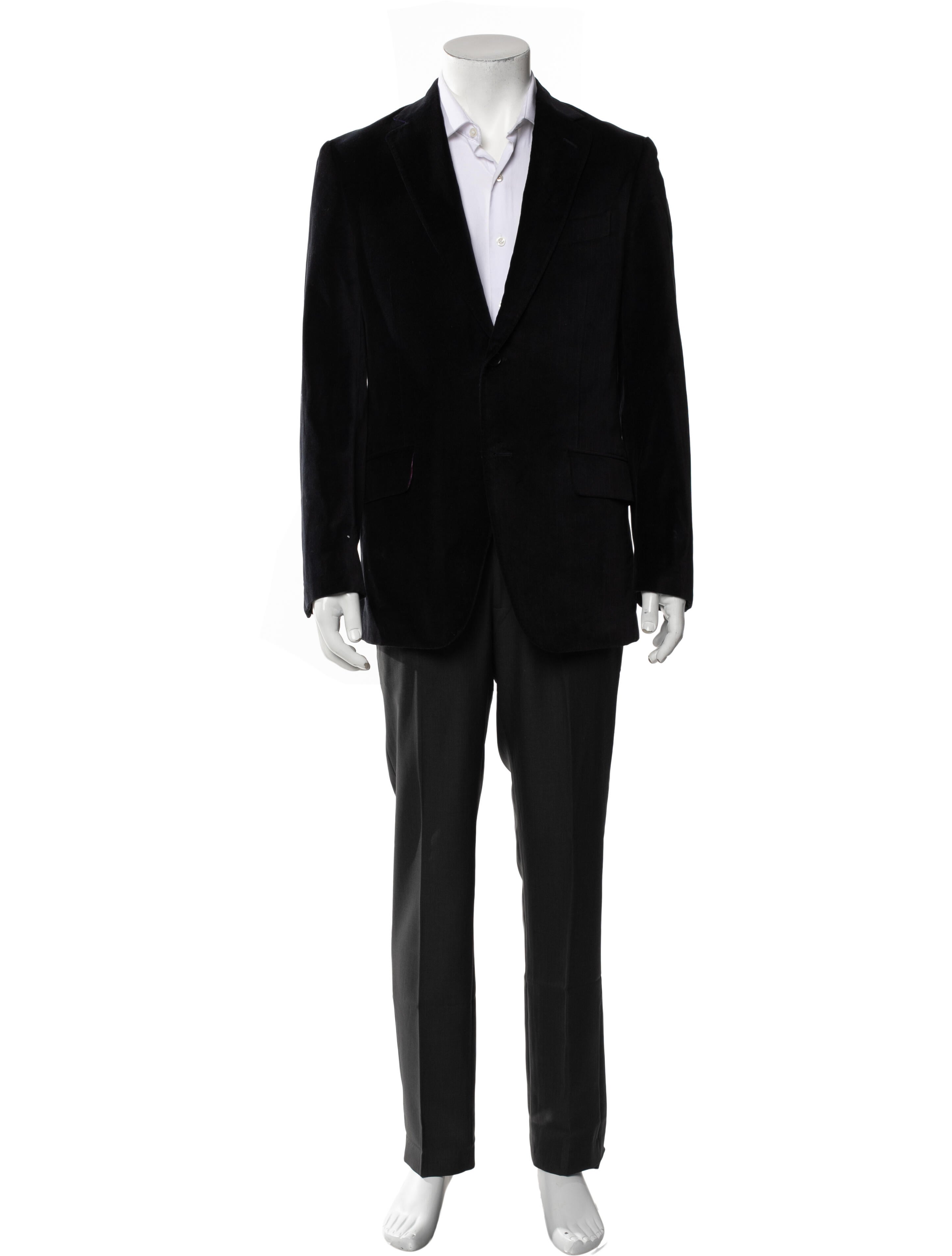 Etro solid velvet blazer
