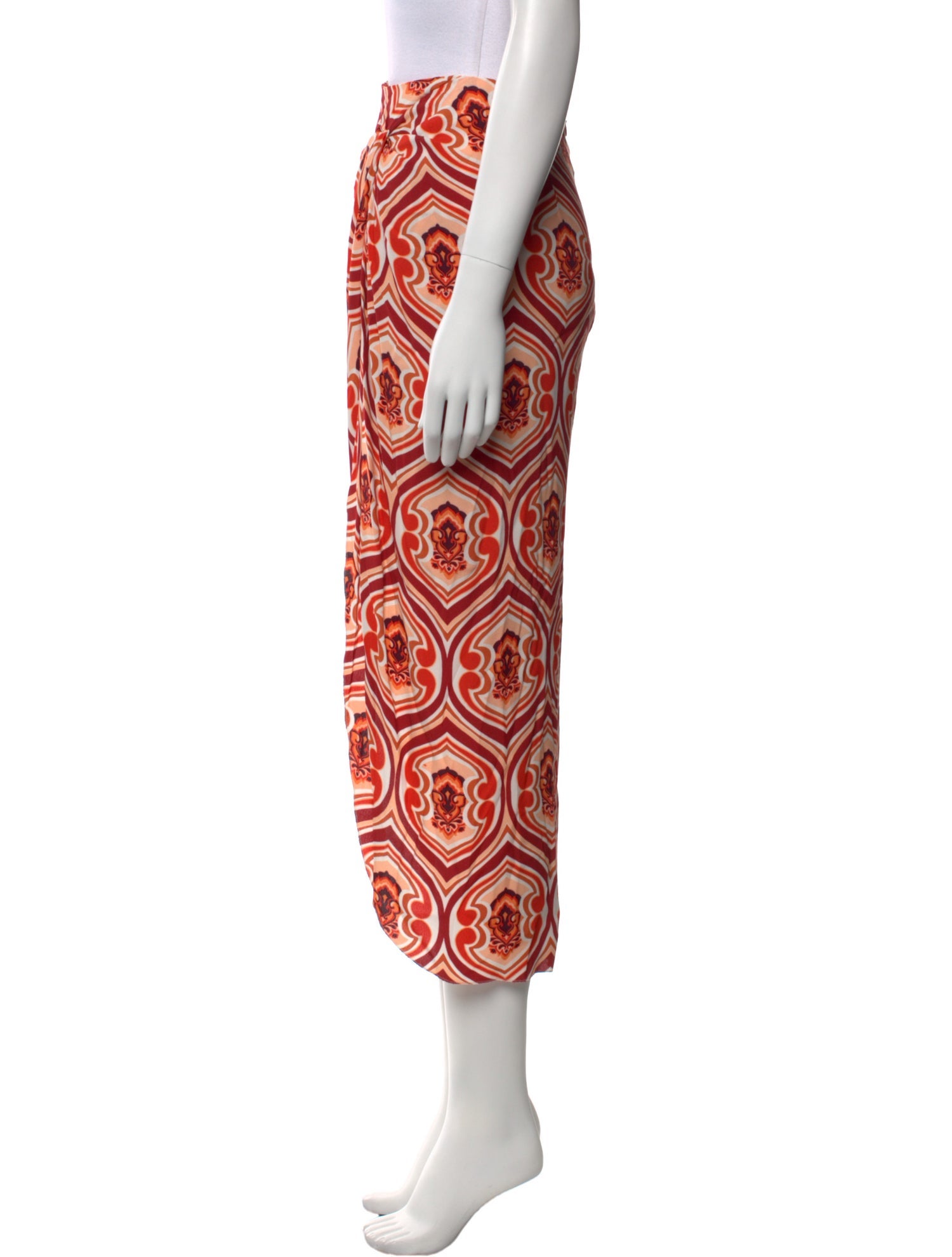 Etro Silk Midi Length Skirt