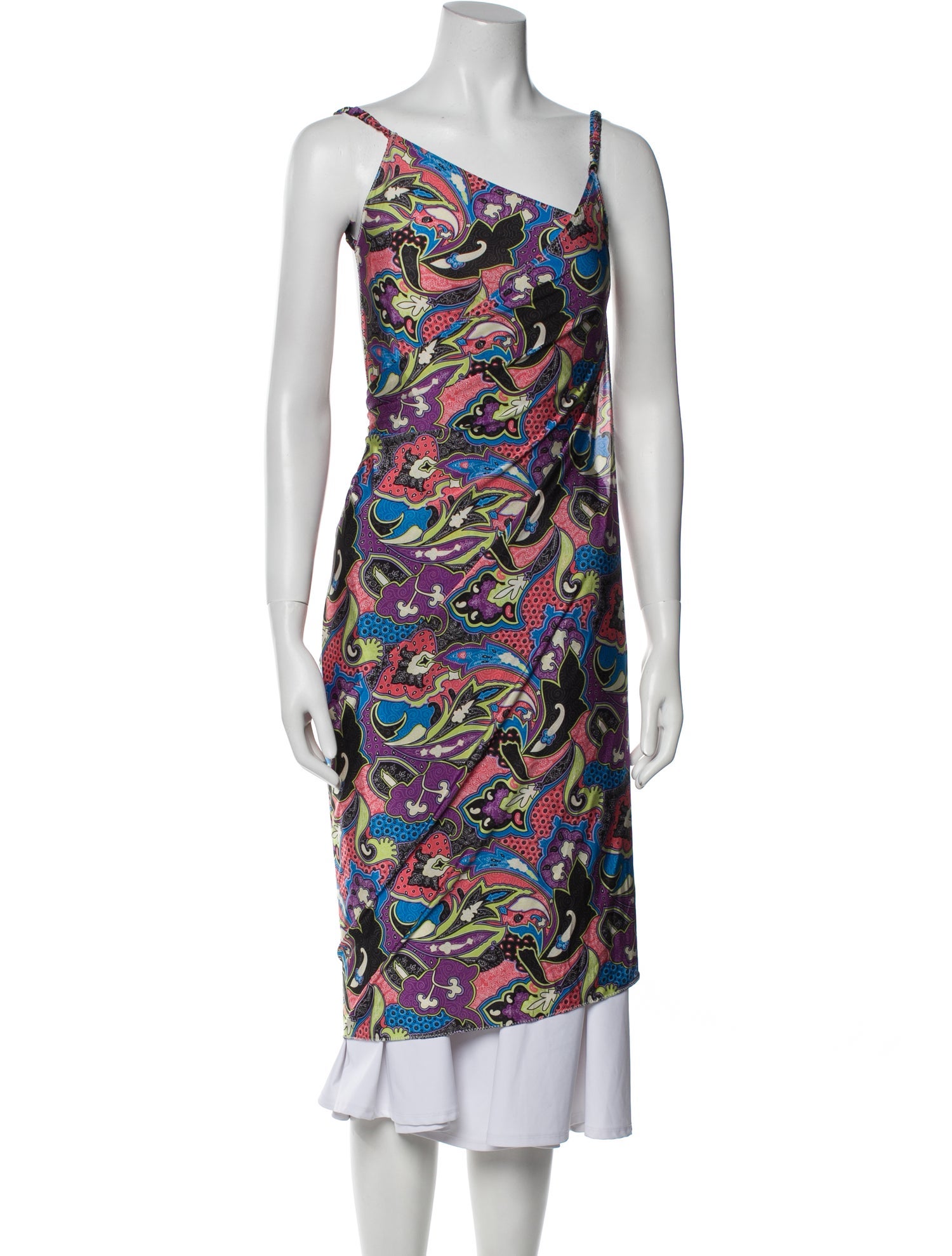 Etro Printed Cowl Neck Tunic