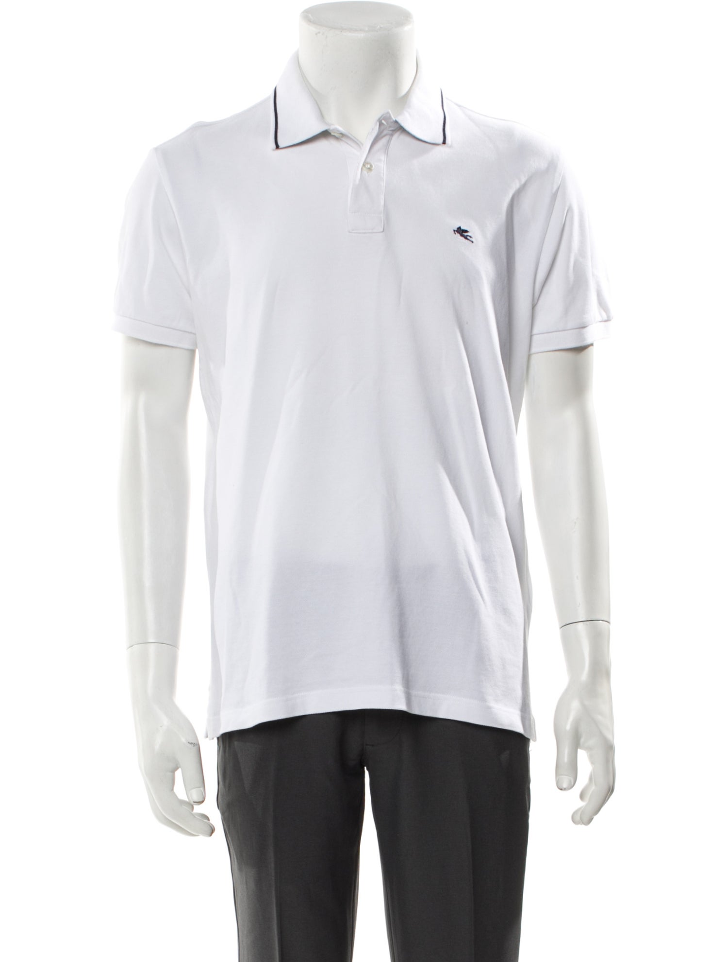 Etro Collar Short Sleeve Polo Shirt