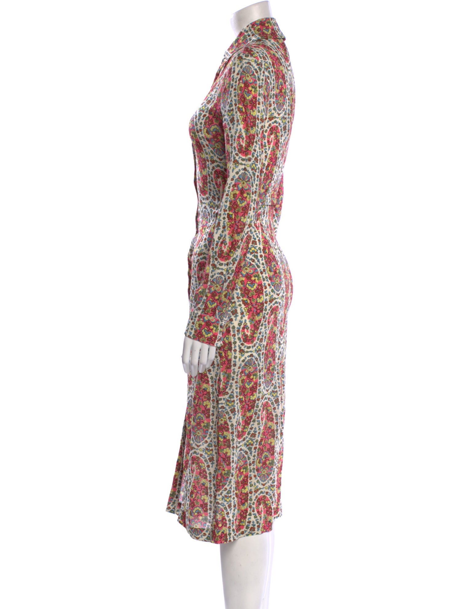 Etro Printed Midi Length Dress w/ Tags