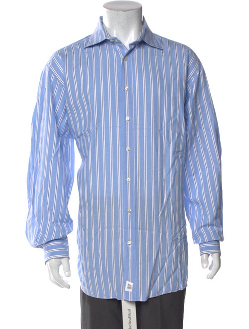 Etro Linen Striped Dress Shirt