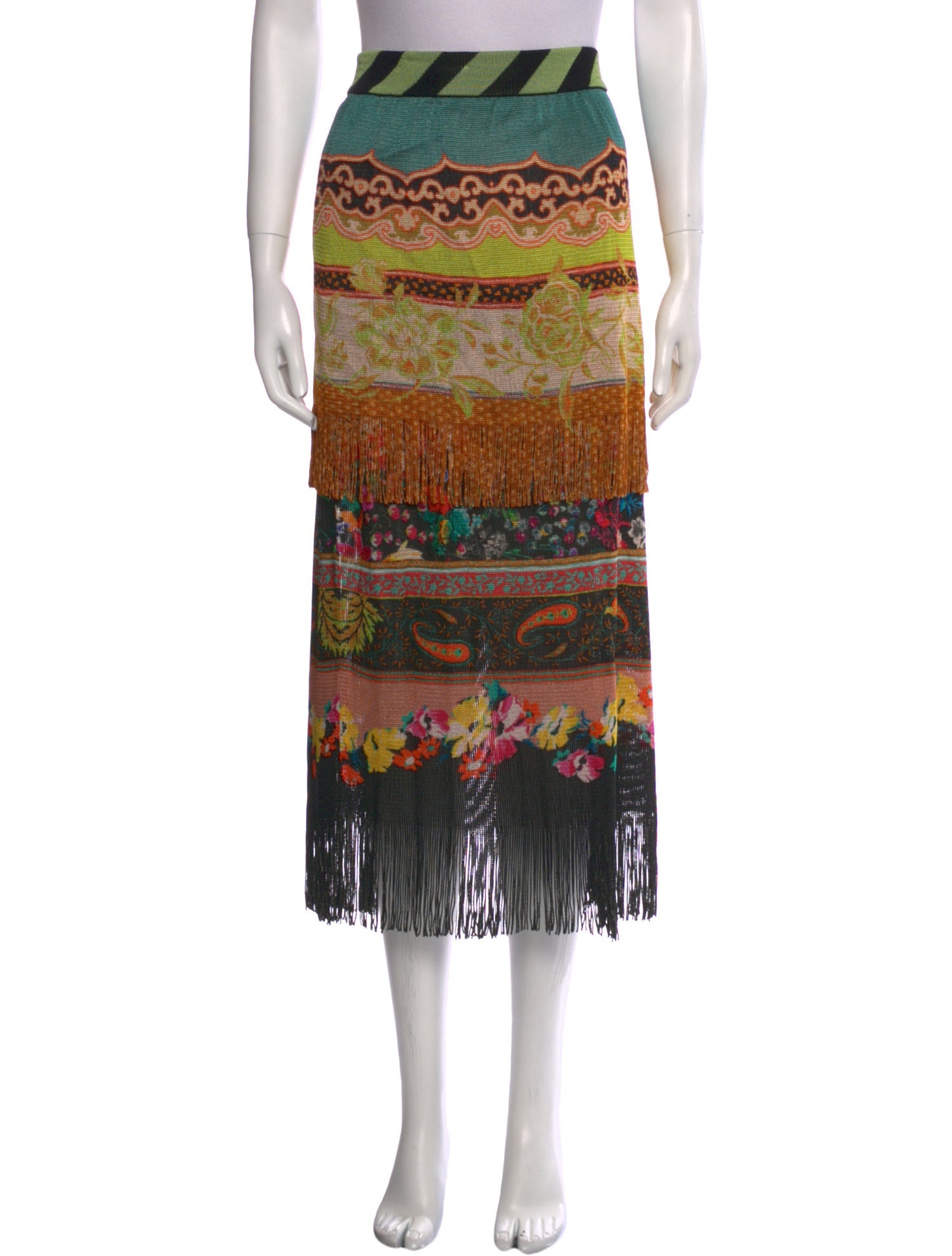 Etro Printed Midi Length Skirt