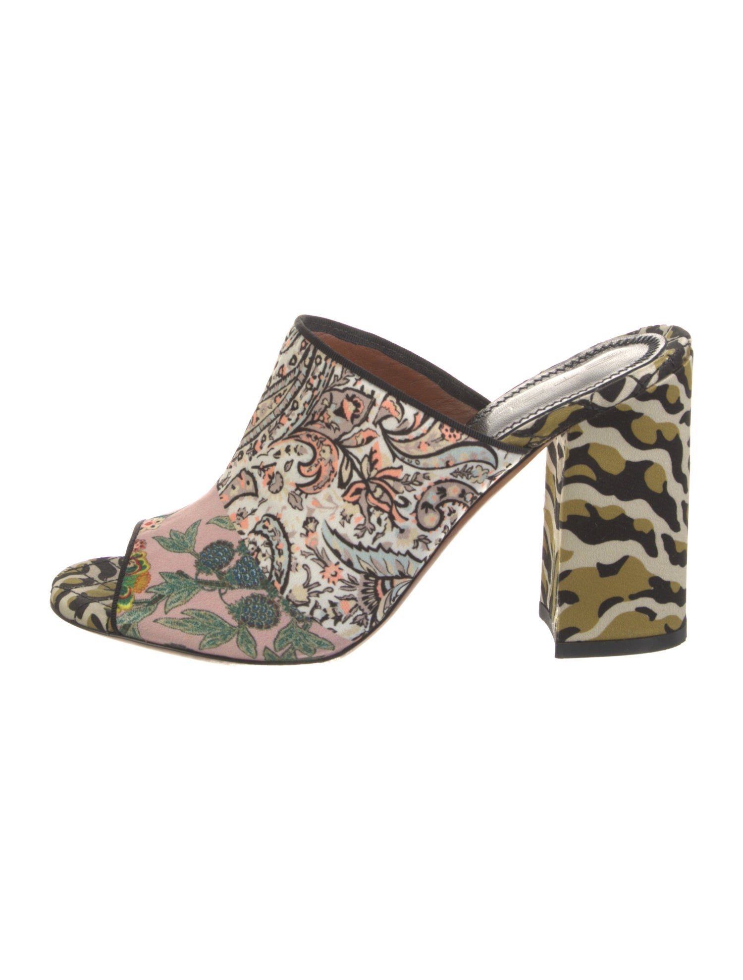 Etro Satin Printed Slides
