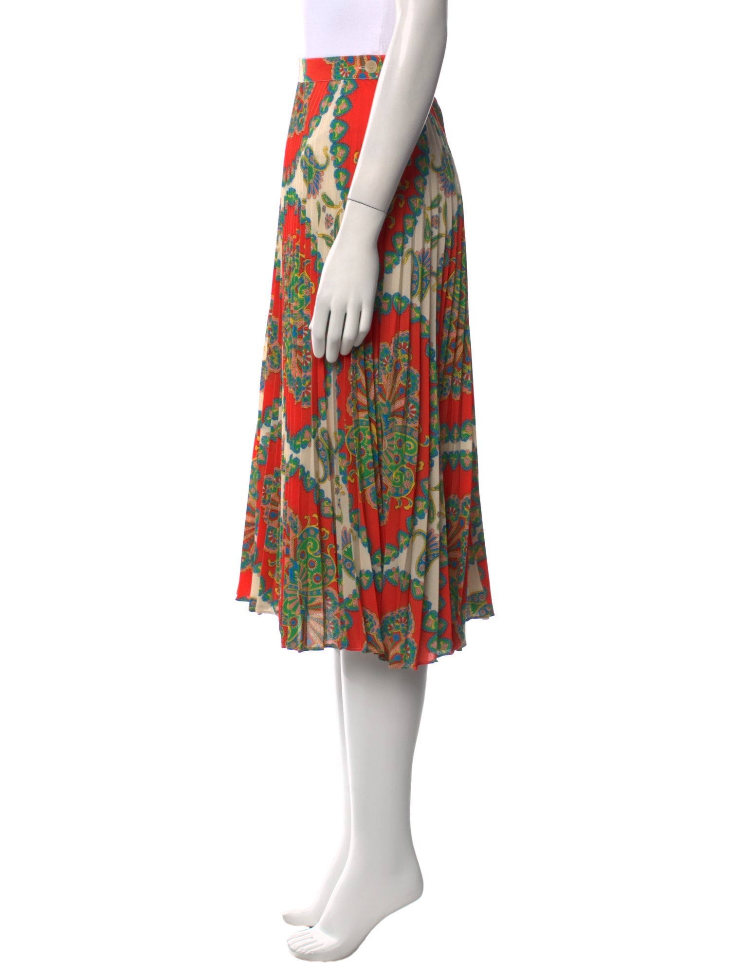 Etro Floral Print Knee-Length Skirt