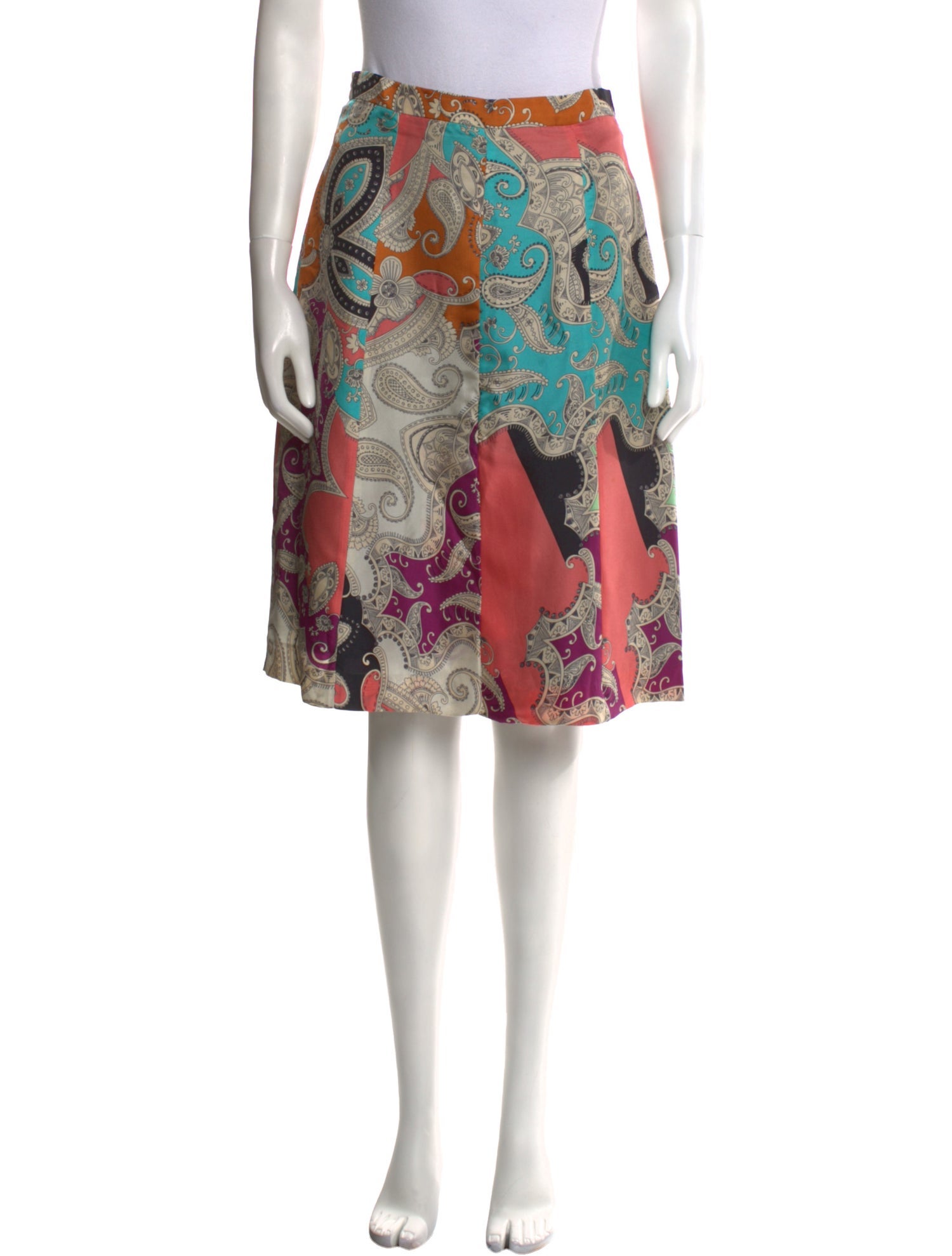 Etro Silk Knee-Length Skirt