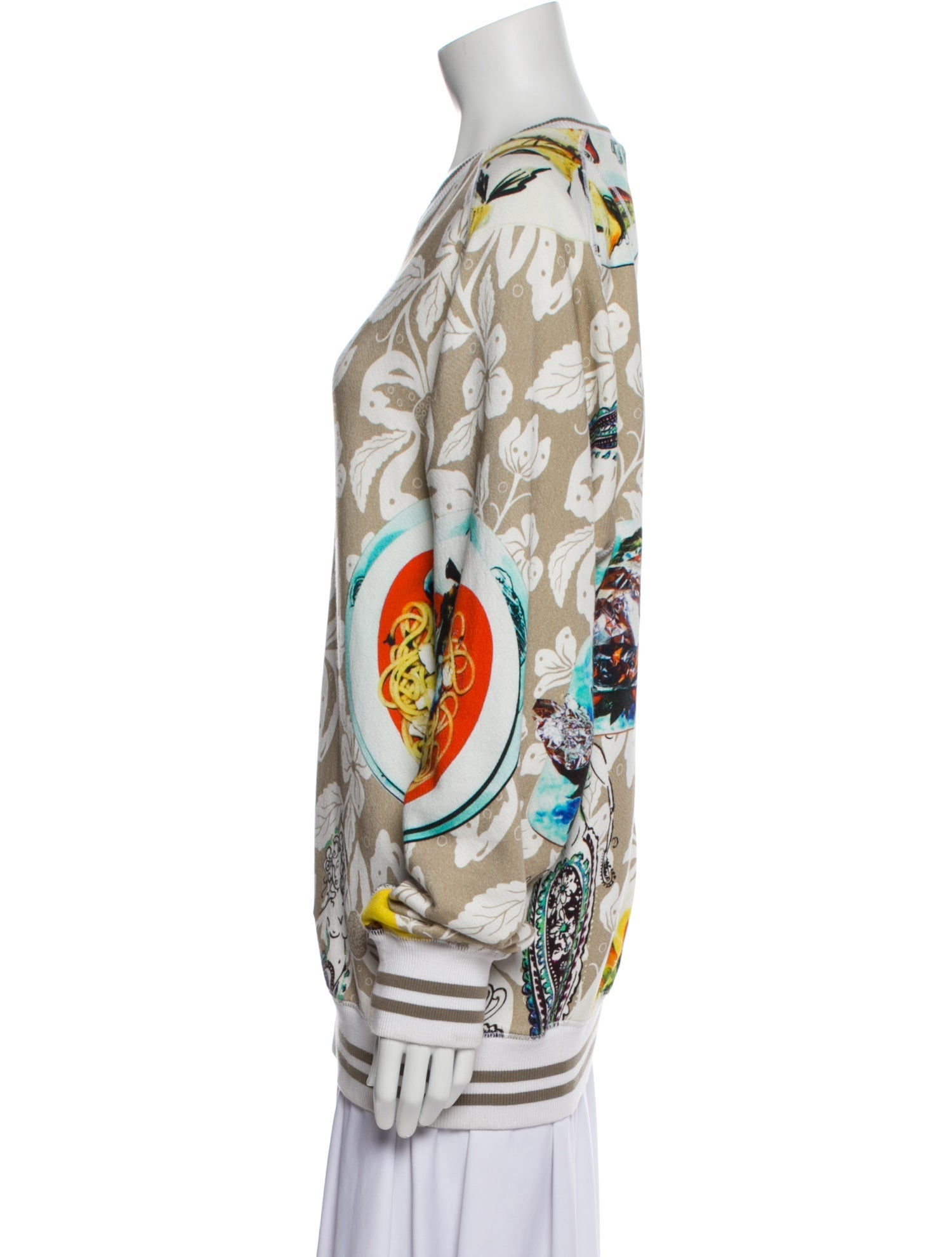 Etro Printed Bateau Neckline Tunic