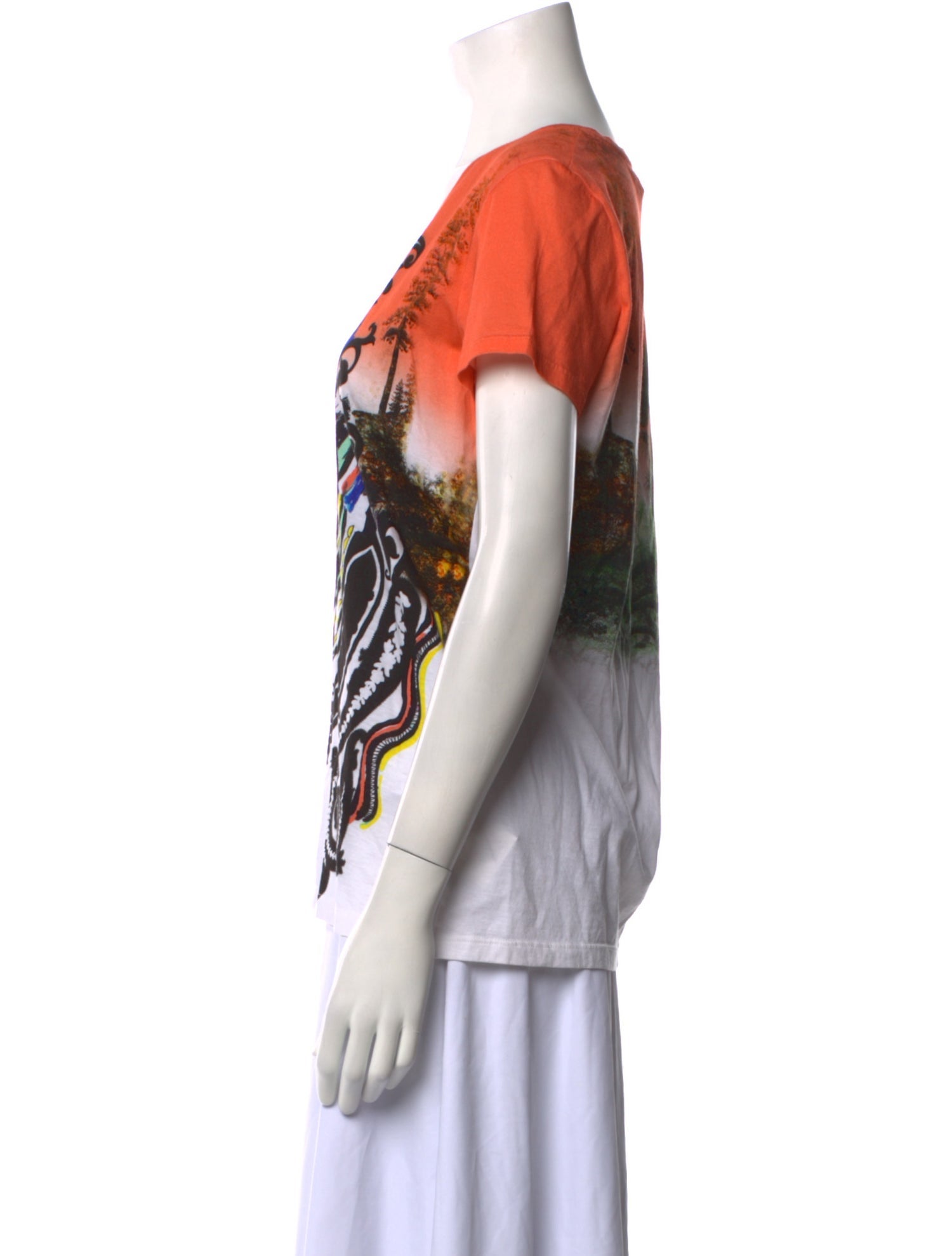 Etro Printed V-Neck T-Shirt w/ Tags