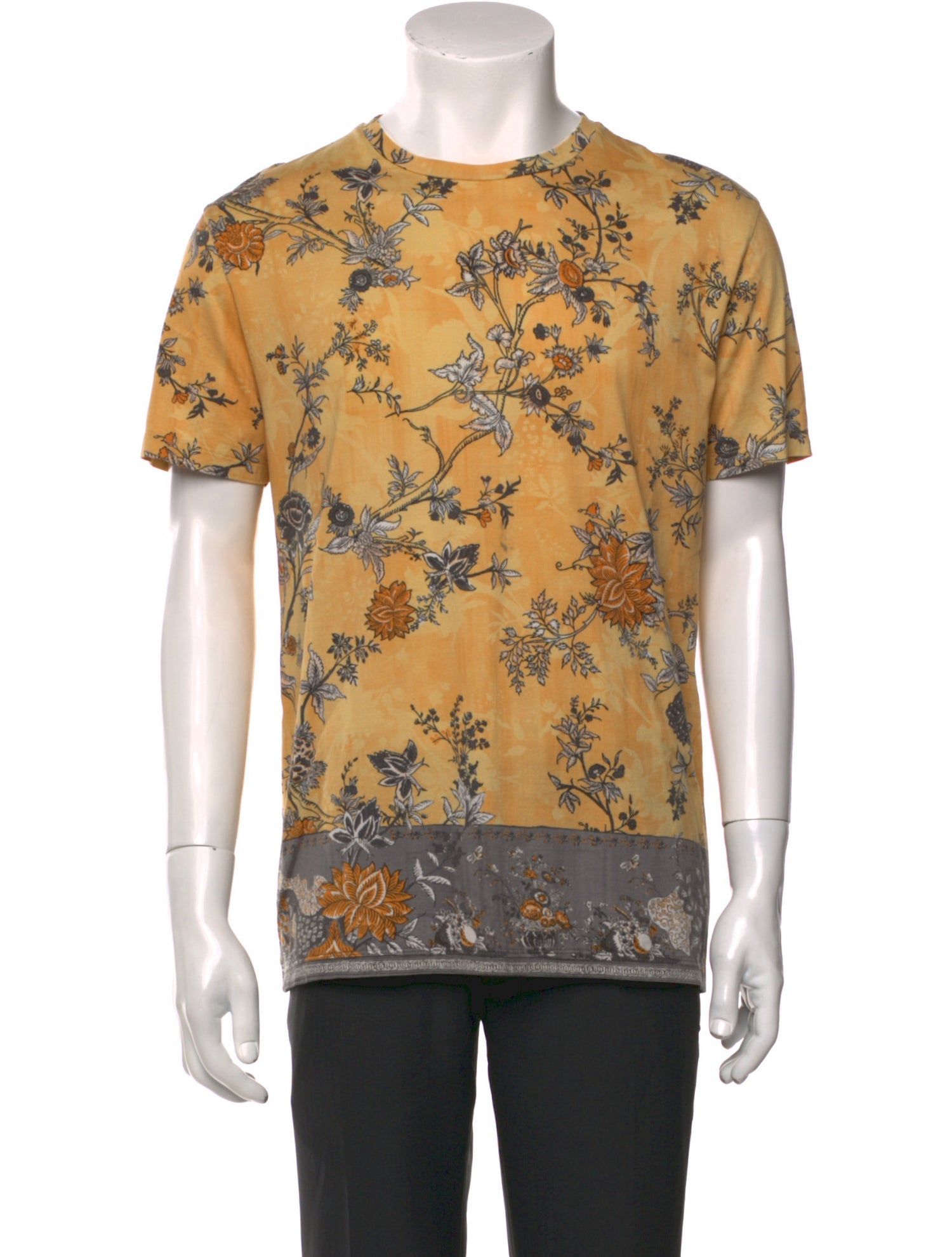 Etro Floral Print Crew Neck T-Shirt