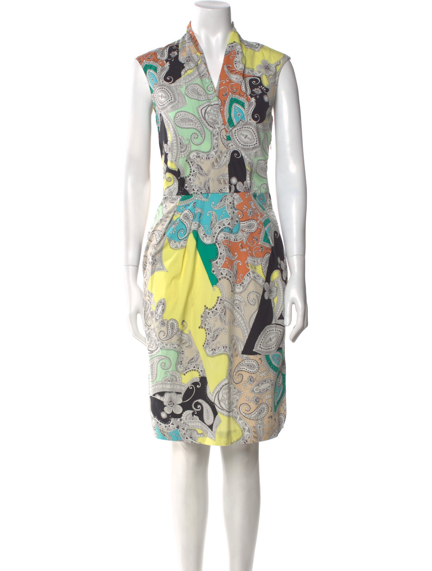 Etro Paisley Print Midi Length Dress