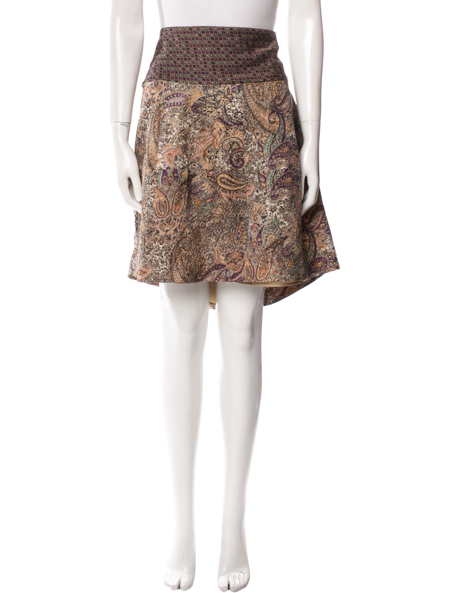 Etro Wool Knee-Length Skirt