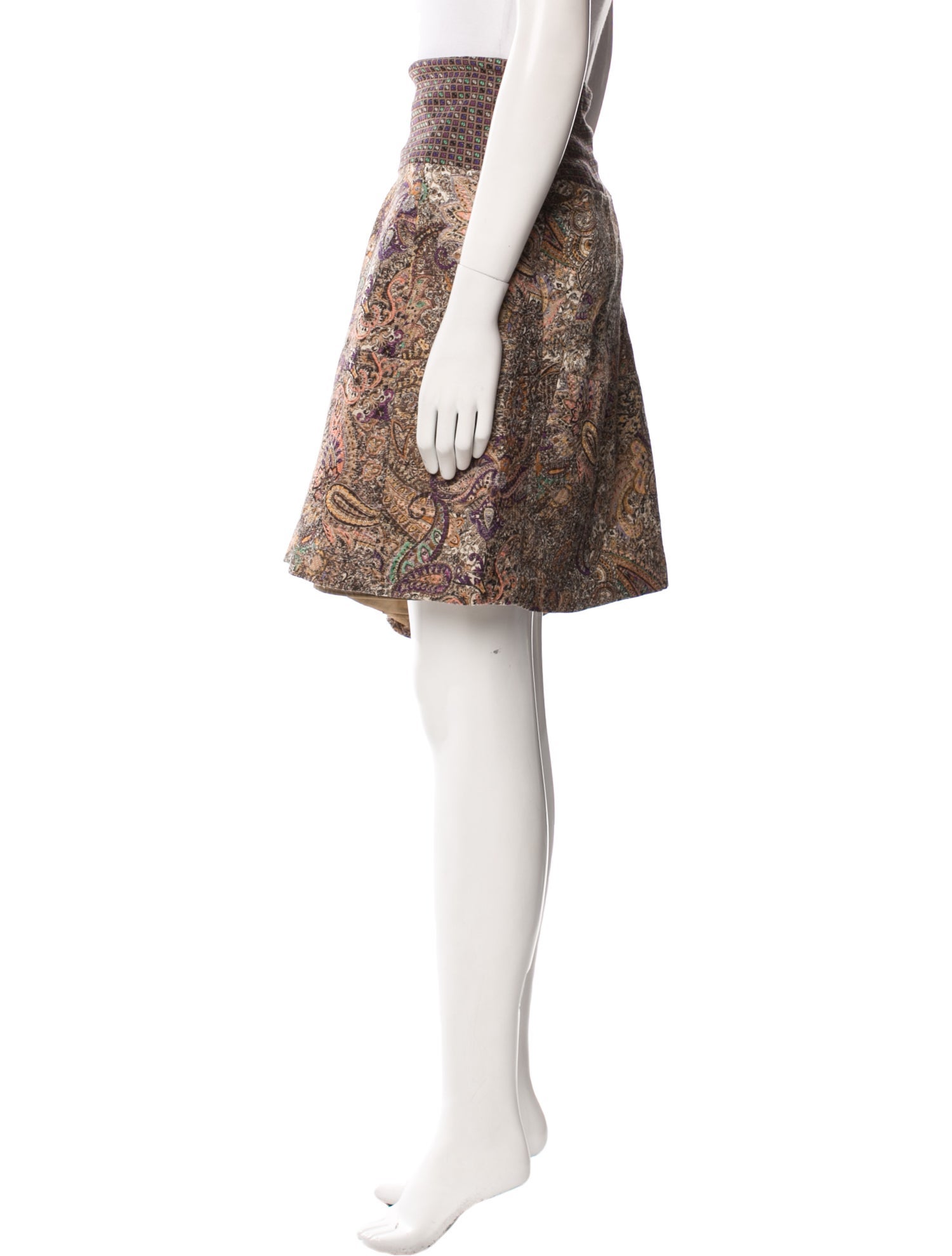 Etro Wool Knee-Length Skirt