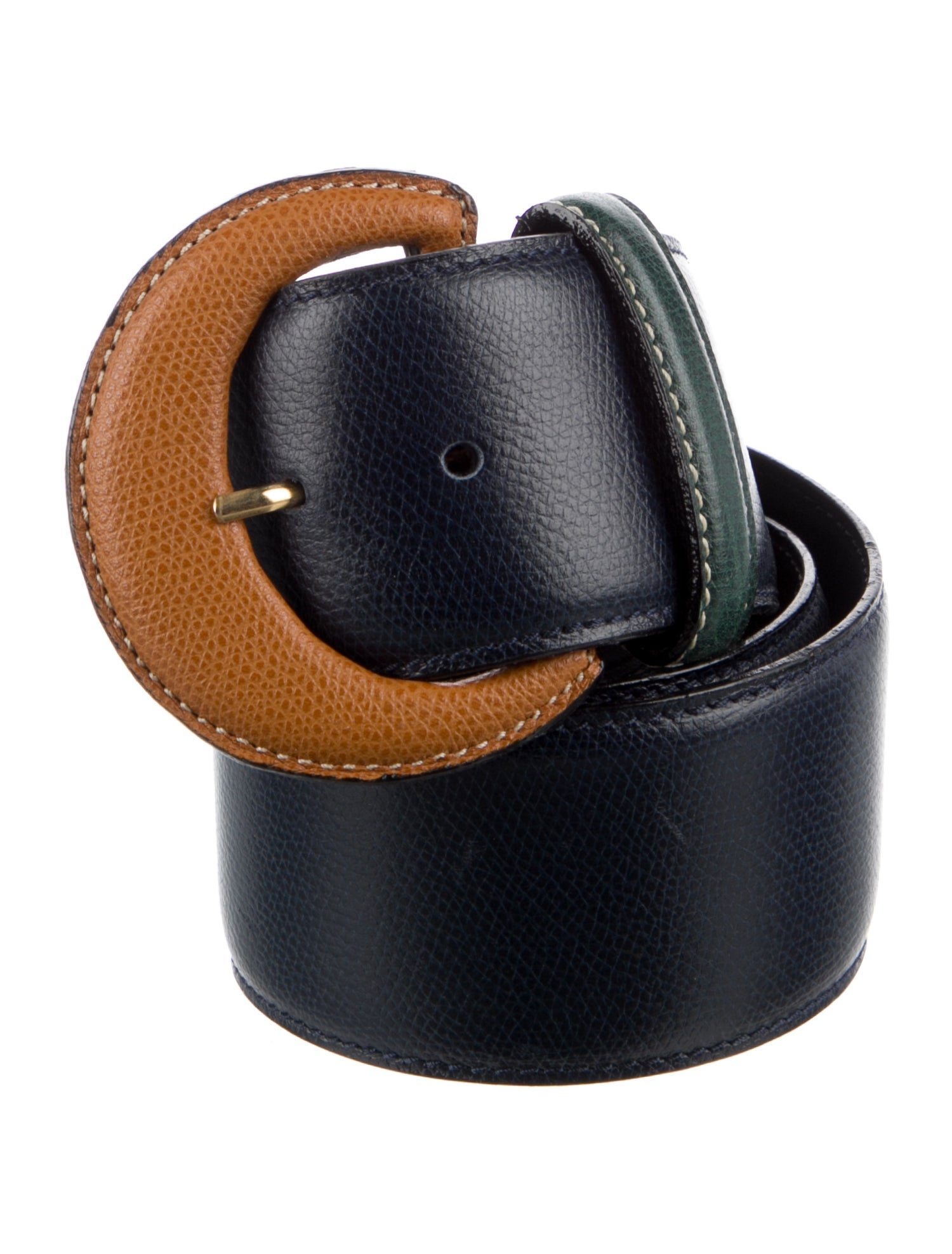 Etro Wide Leather Belt