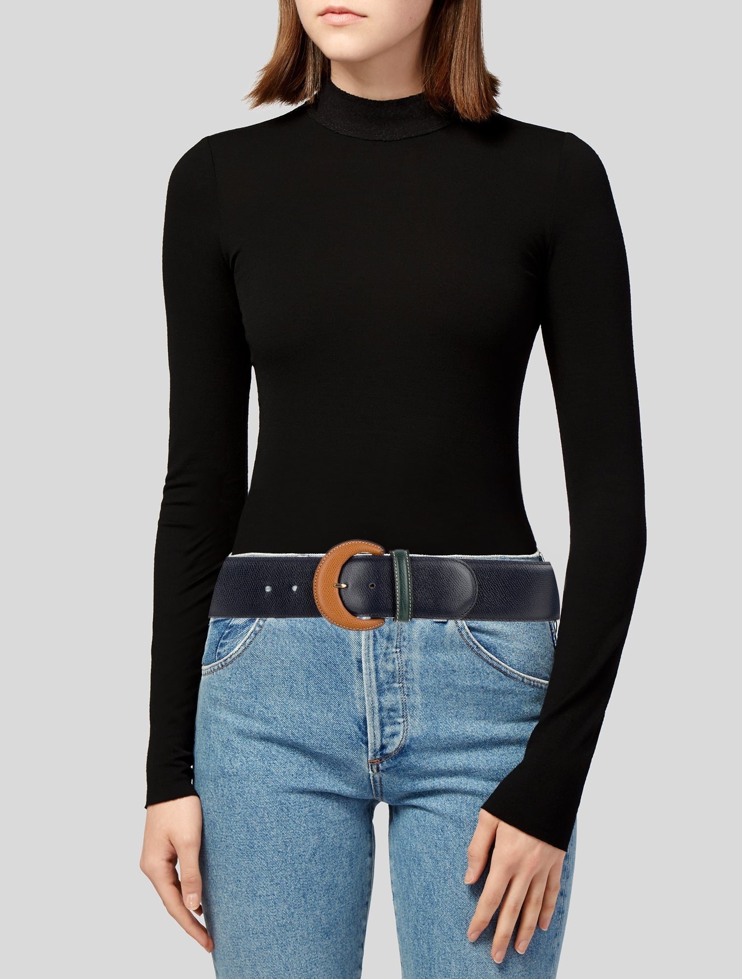 Etro Wide Leather Belt