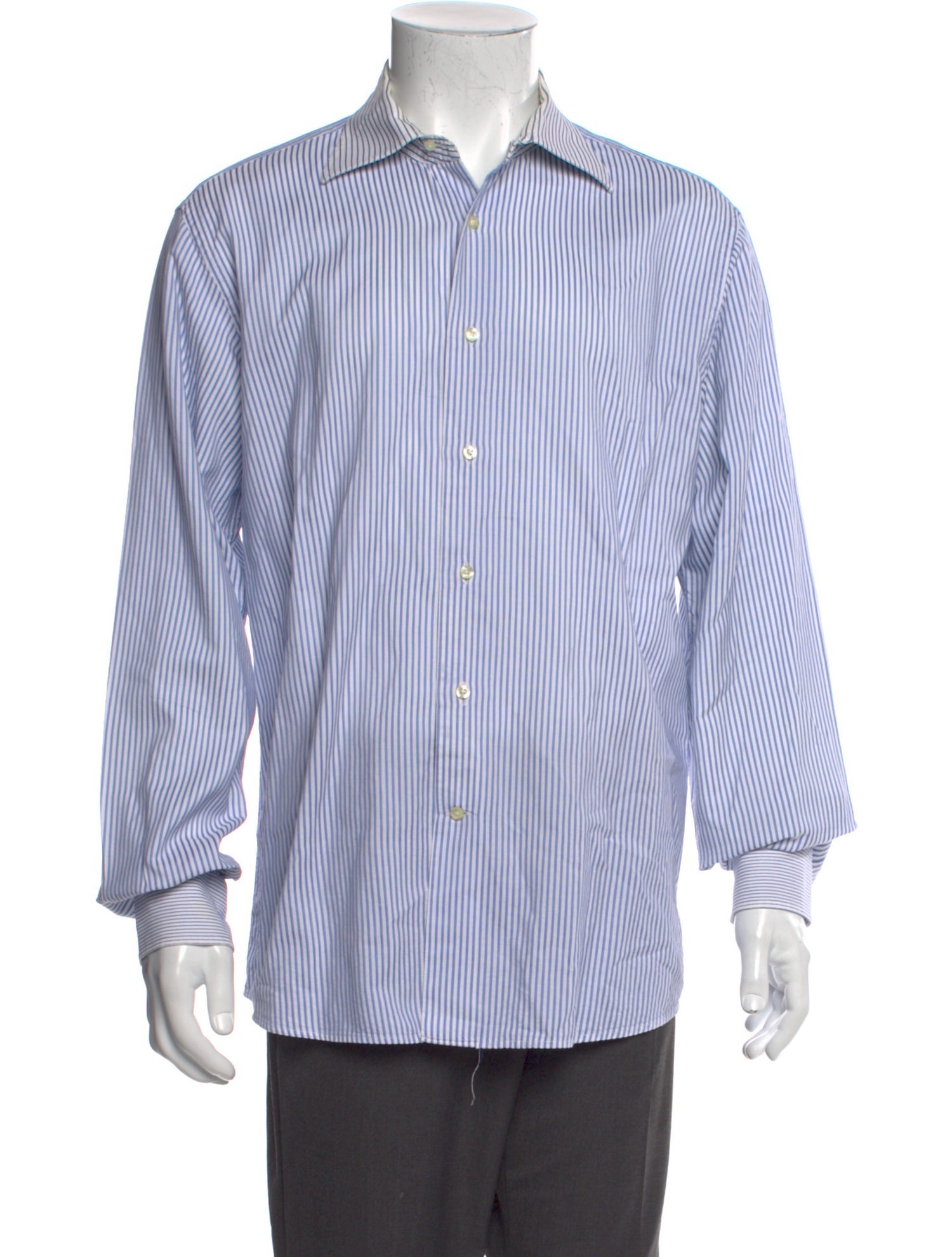 Etro Striped Long Sleeve Dress Shirt