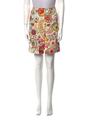 Etro Paisley Print Mini Skirt