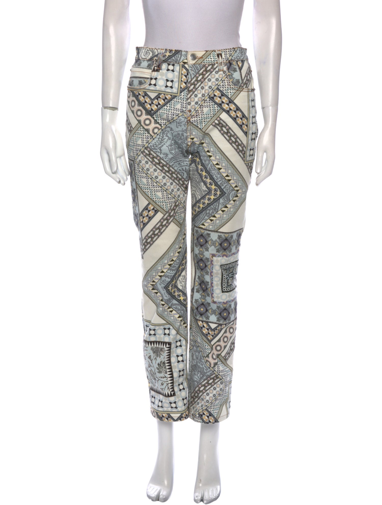 Etro Mid-Rise Straight Leg Jeans