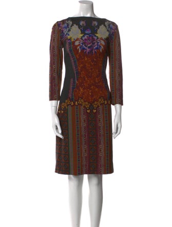 Etro Printed Knee-Length Dress