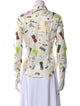 Etro Floral Print Long Sleeve Button-Up Top
