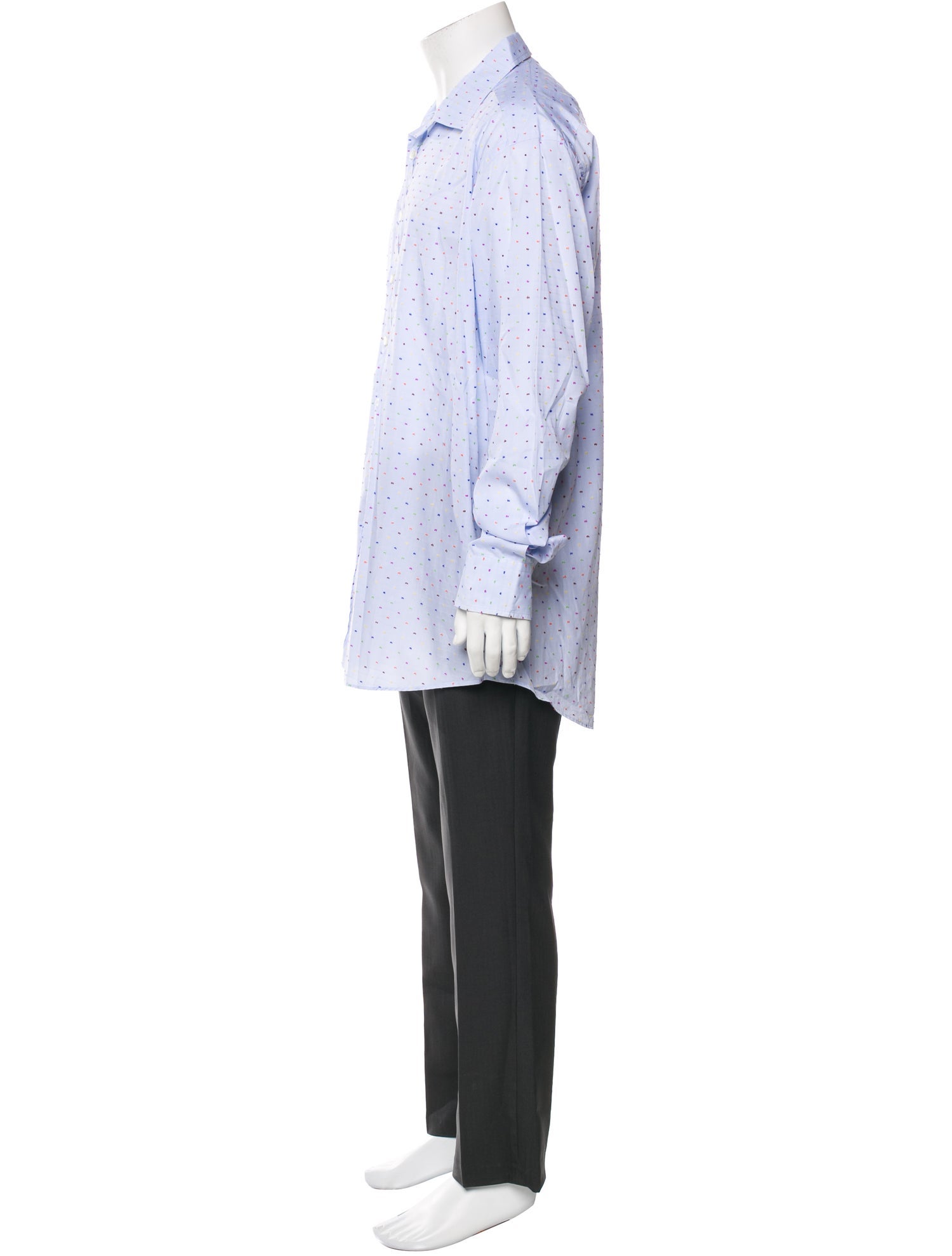 Etro Polka Dot Print Long Sleeve Shirt