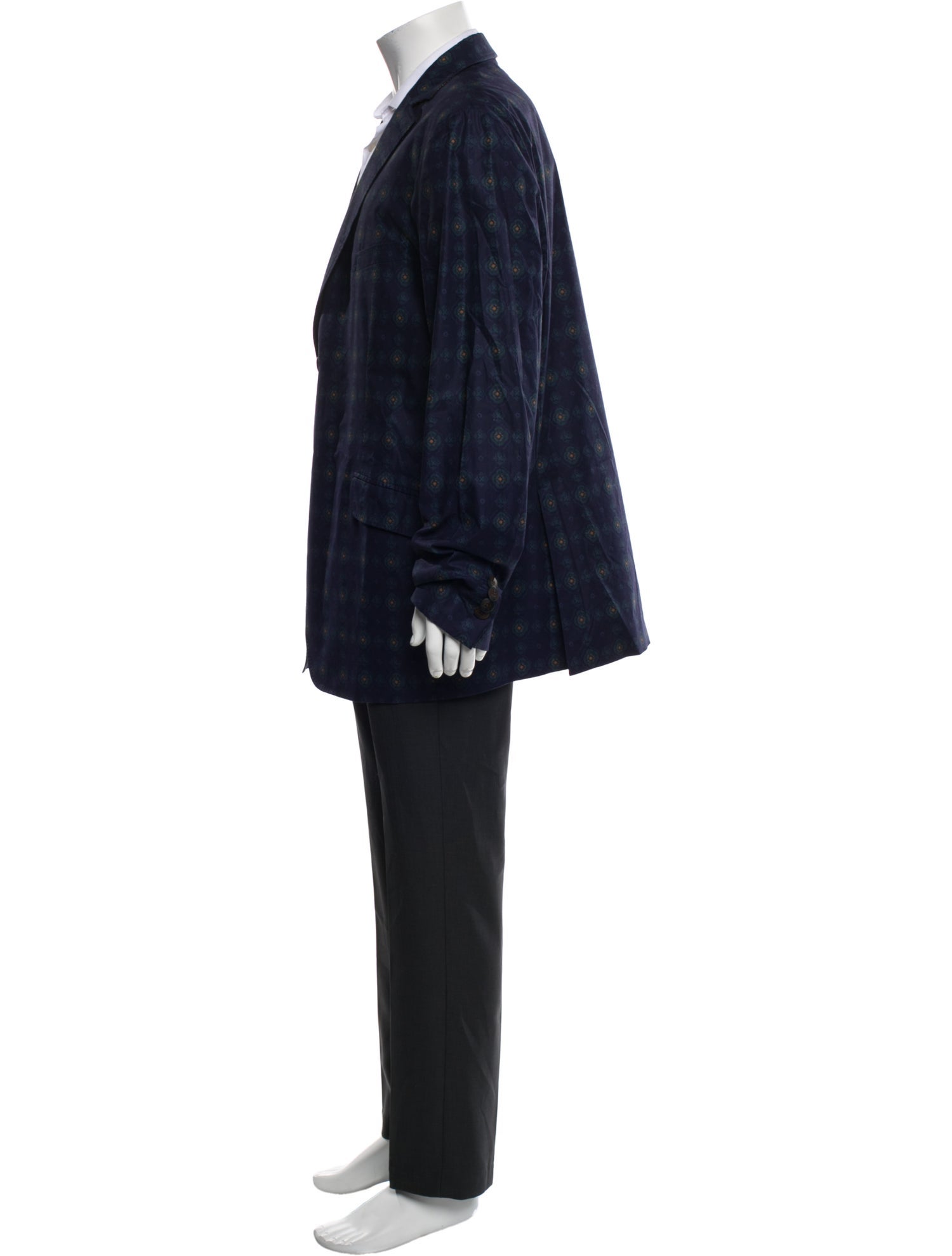 Etro Plaid Print Blazer