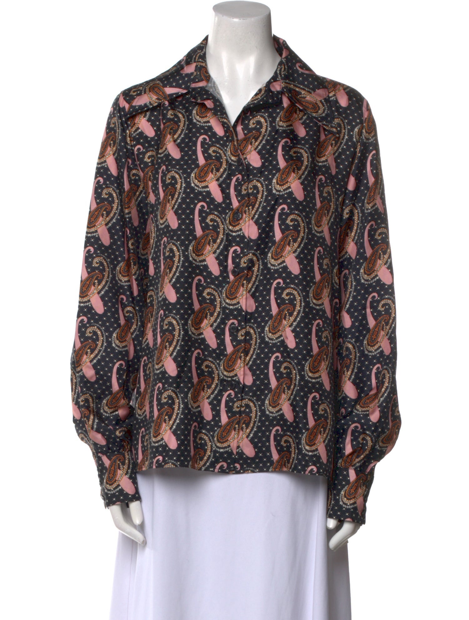 Etro Silk Paisley Print Blouse
