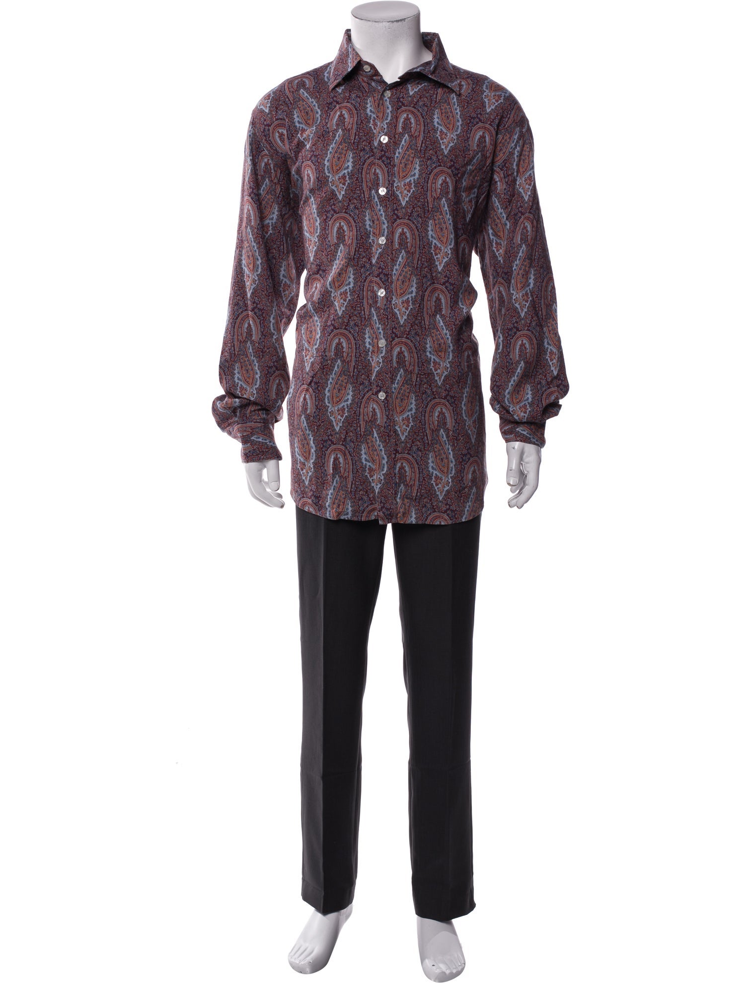 Etro Printed Long Sleeve Shirt
