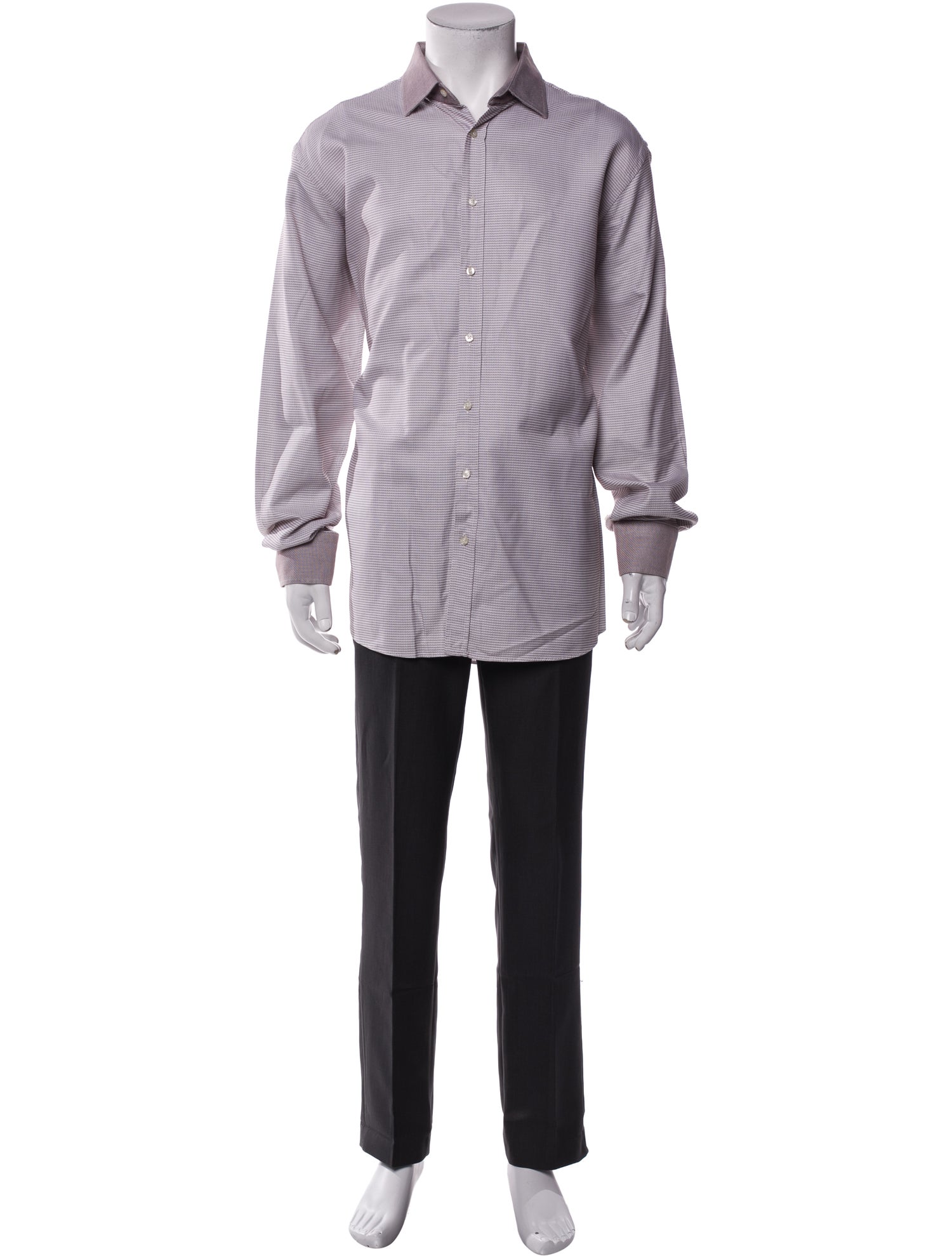 Etro Striped Long Sleeve Dress Shirt