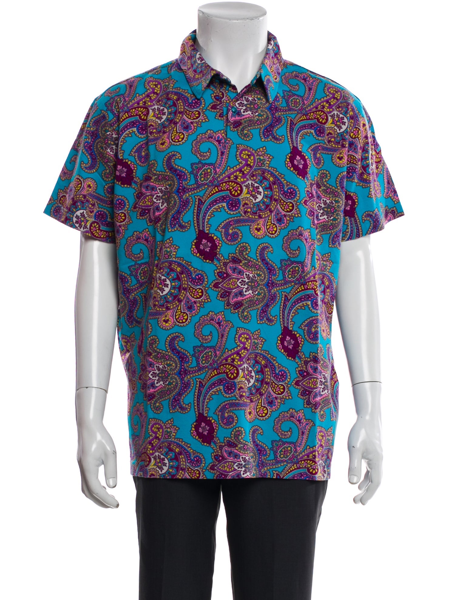 Etro Floral Print Short Sleeve Shirt