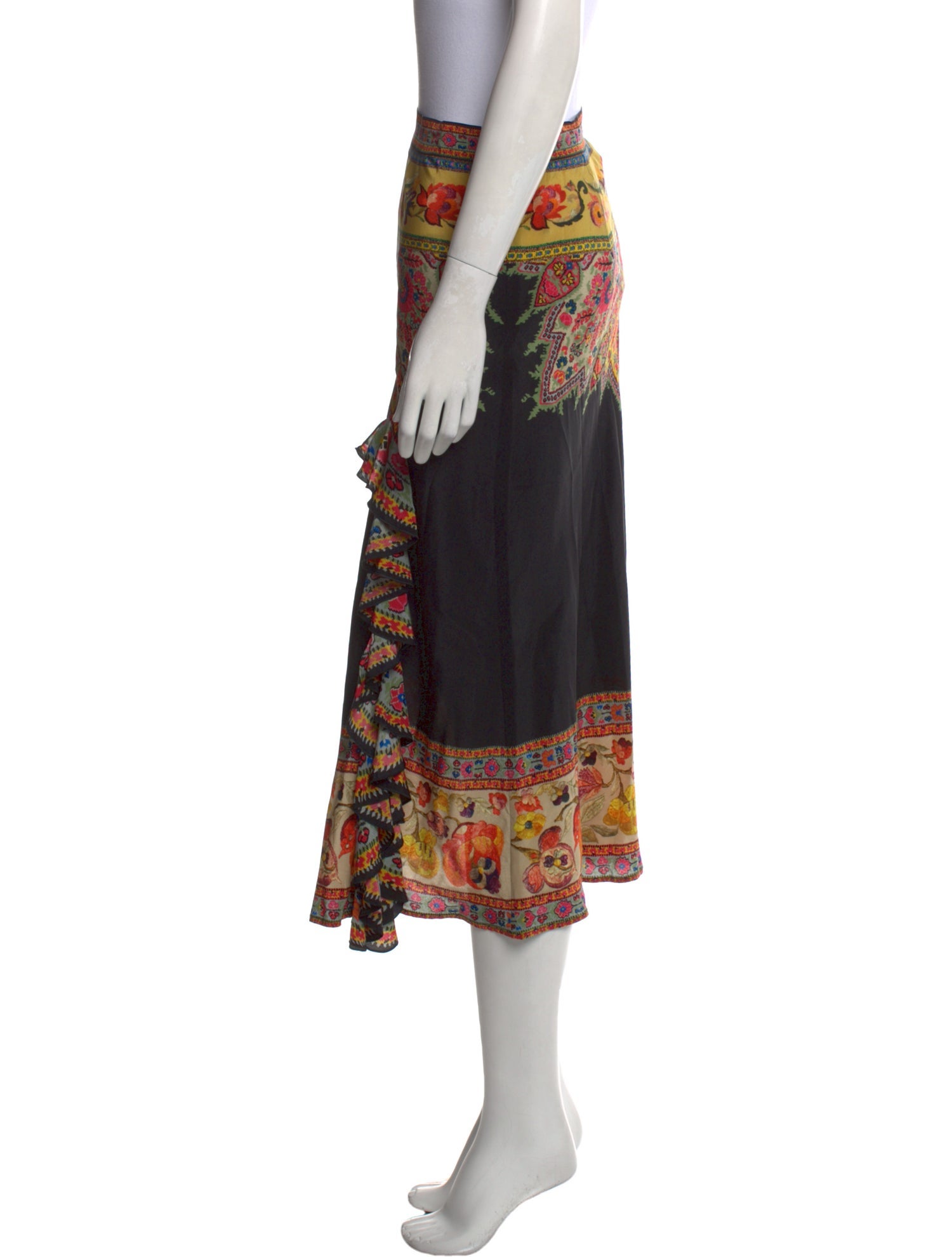 Etro Paisley Print Midi Length Skirt