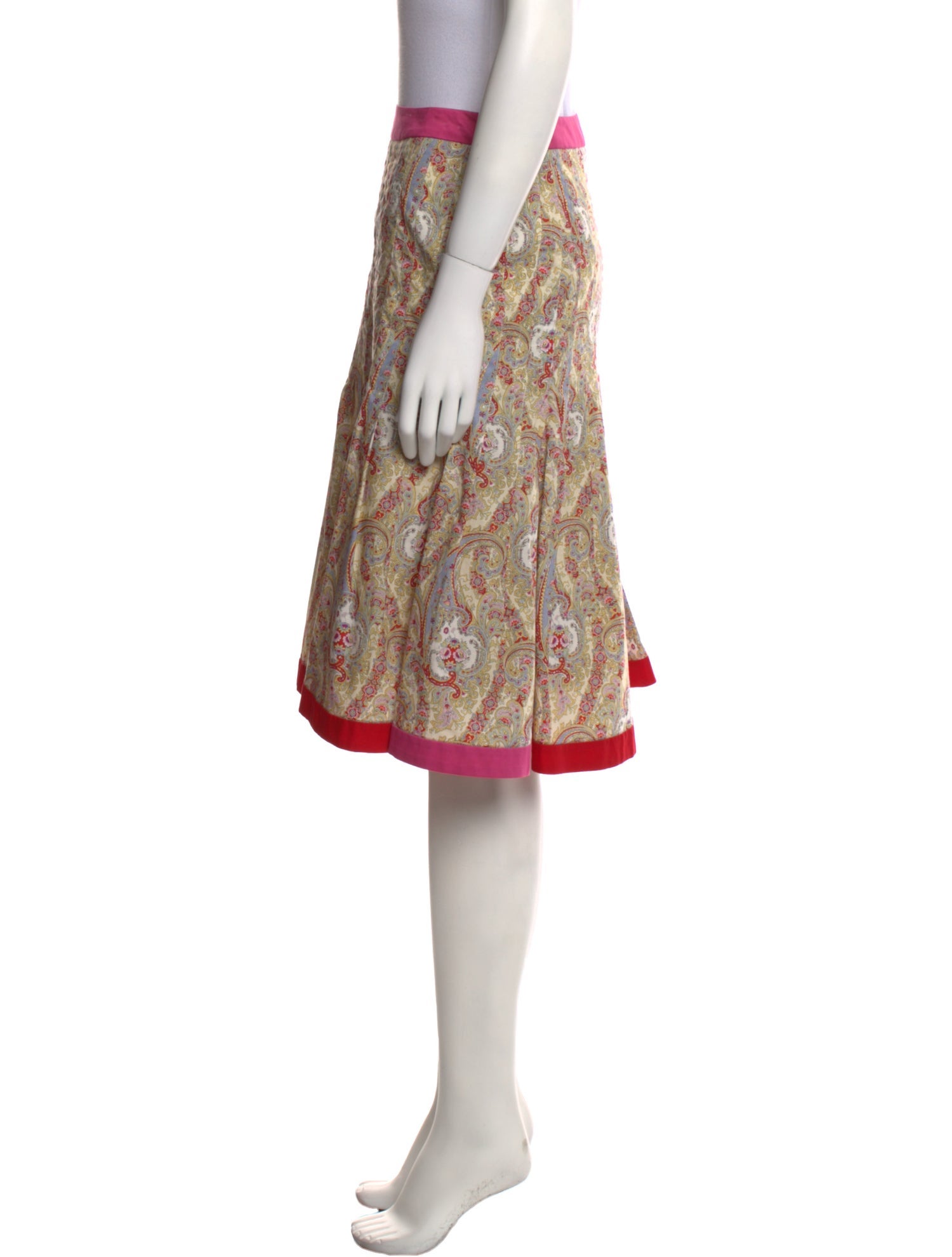 Etro Floral Print Knee-Length Skirt