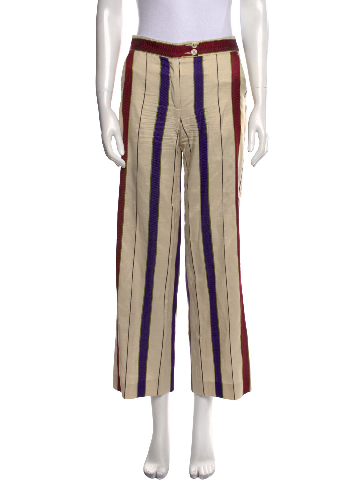 Etro Striped Wide Leg Pants