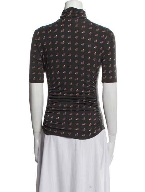 Etro Printed Turtleneck Top