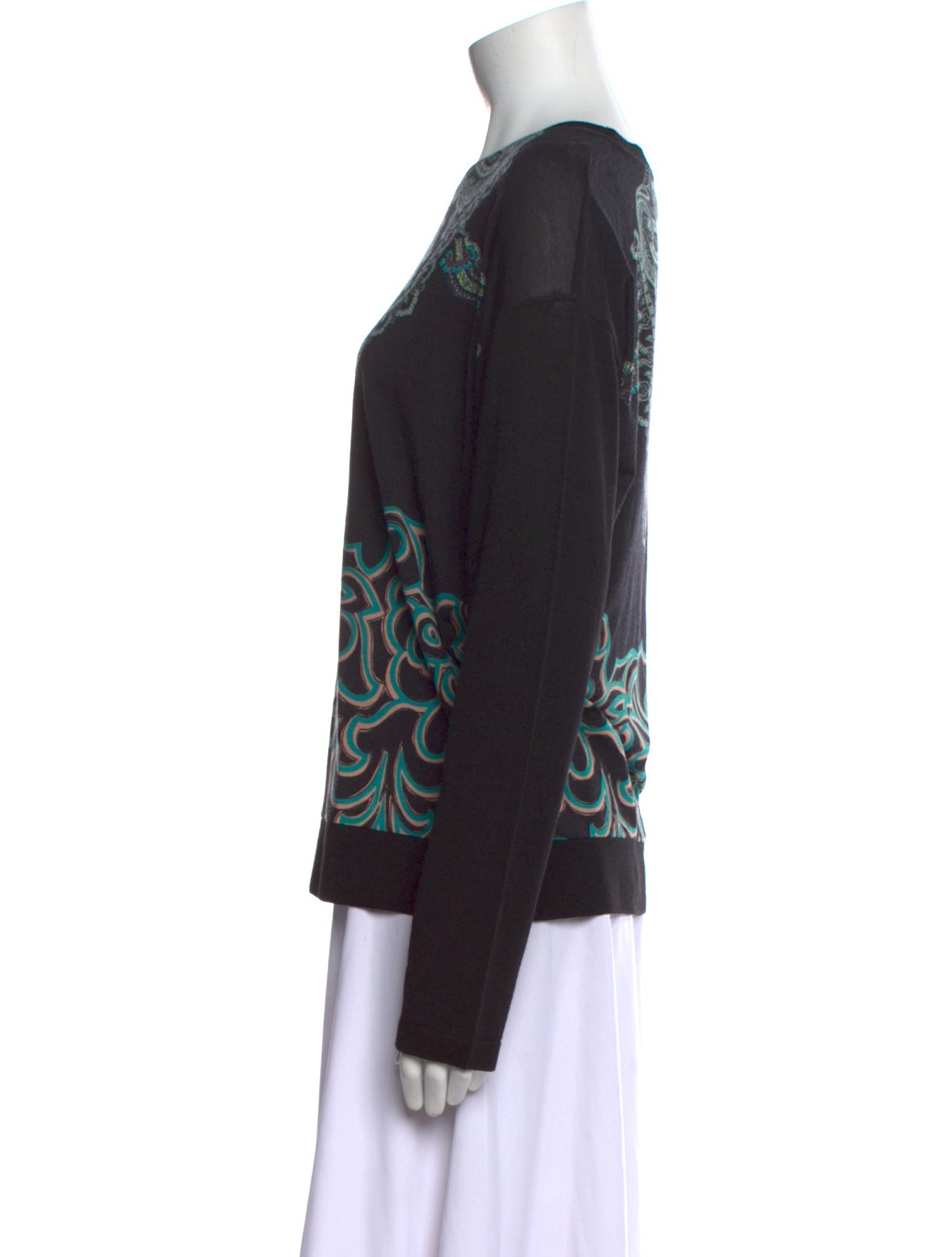 Etro Printed Crew Neck Sweatshirt