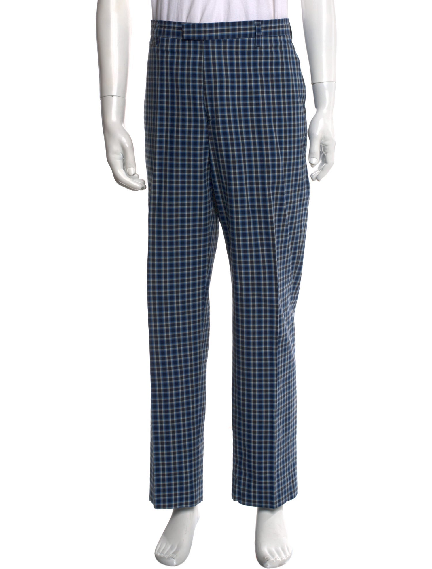 Etro Plaid Print Pants