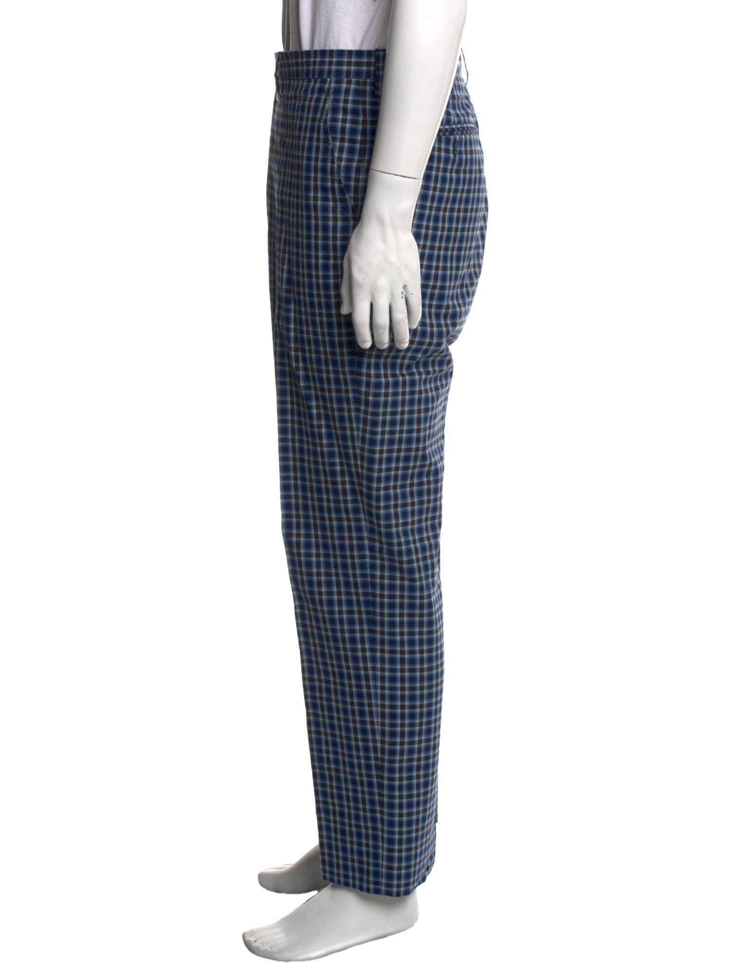 Etro Plaid Print Pants