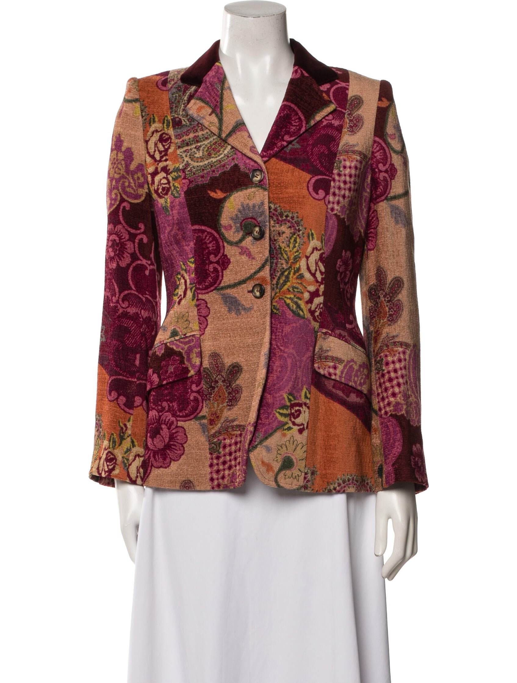 Etro Floral Print Blazer