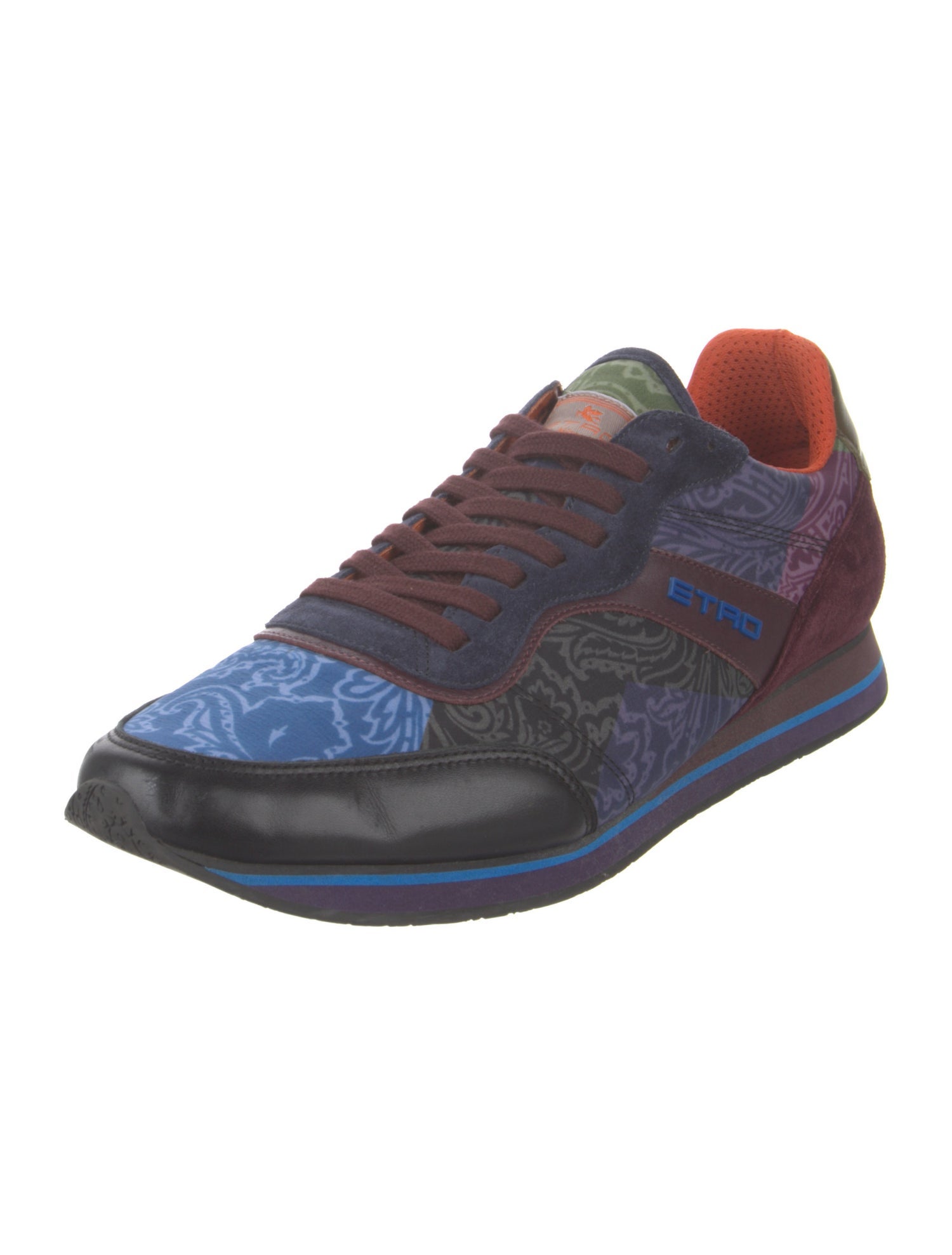 Etro Leather Printed Sneakers