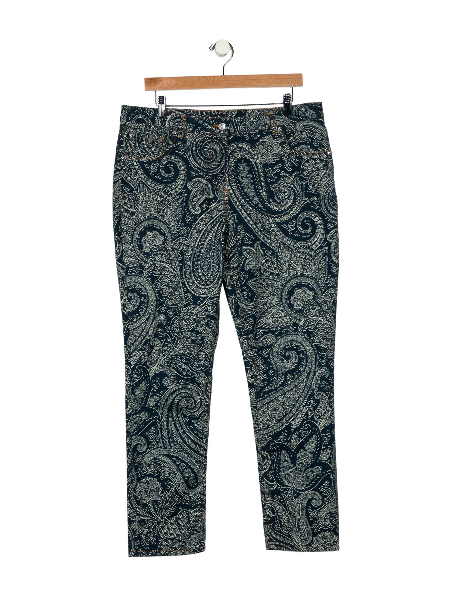 Etro High-Rise Straight Leg Jeans